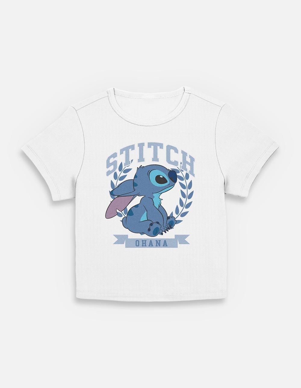 Disney Lilo & Stitch Athletic Stitch Womens Baby T-Shirt, EGRET, hi-res