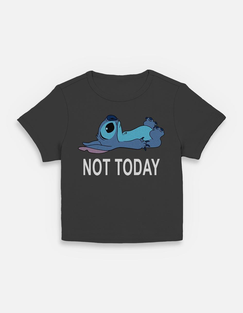 Disney Lilo & Stitch Not Today Womens Baby T-Shirt, BLACK, hi-res
