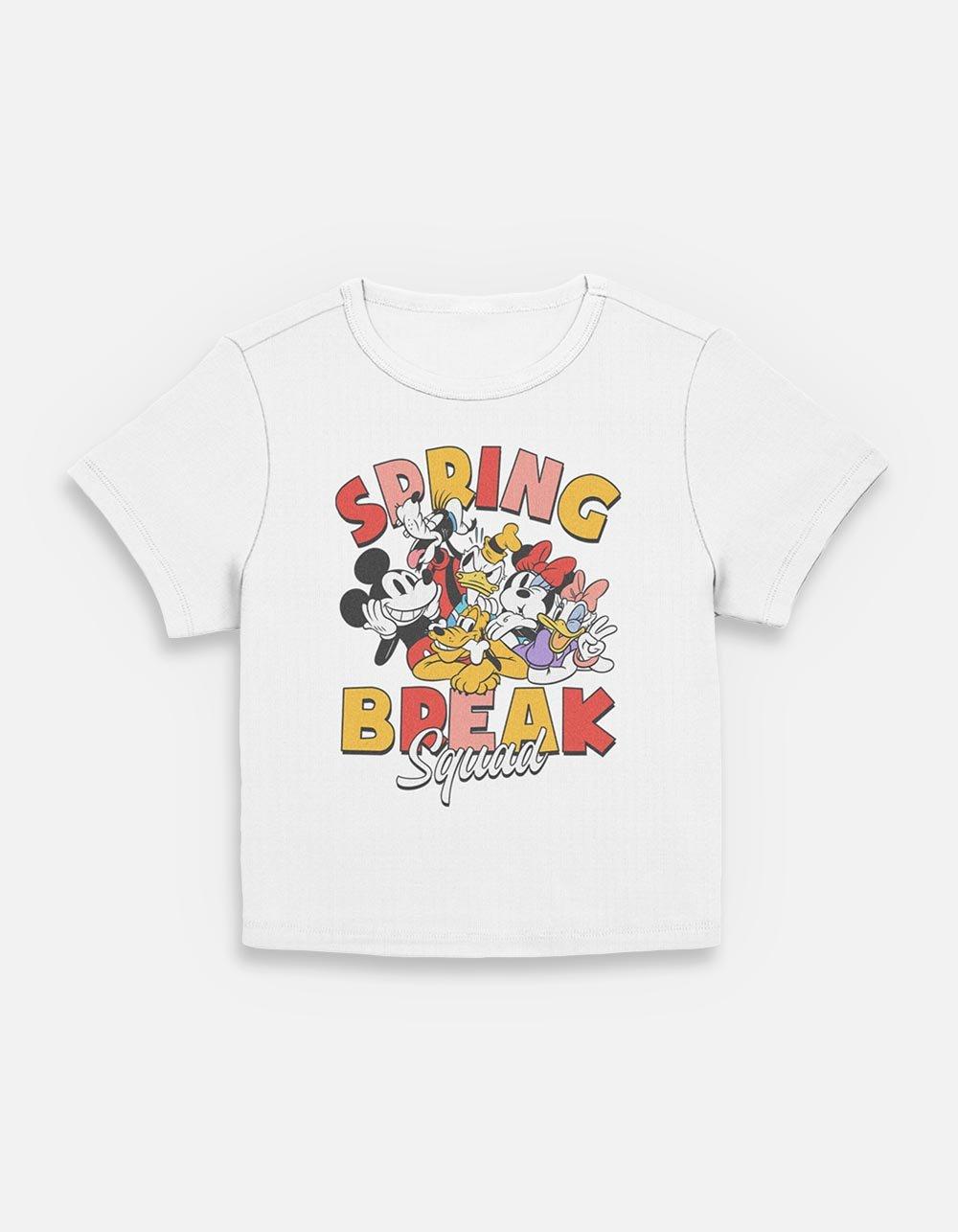 Disney Mickey Mouse Spring Break Squad Womens Baby T-Shirt, EGRET, hi-res