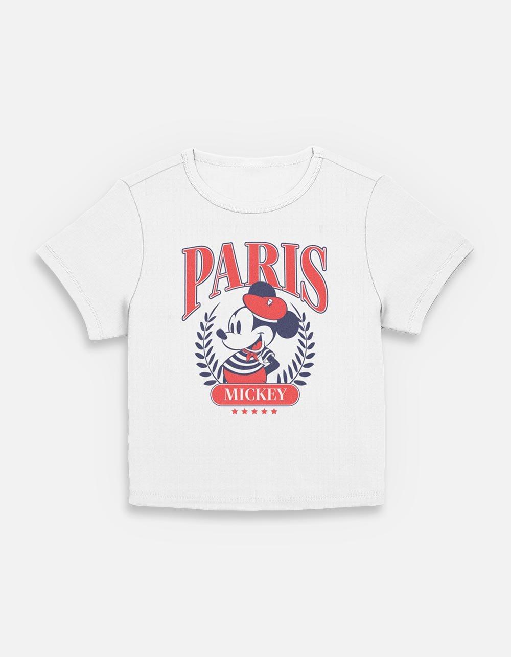 Disney Mickey Mouse Paris Mickey Womens Baby T-Shirt, EGRET, hi-res