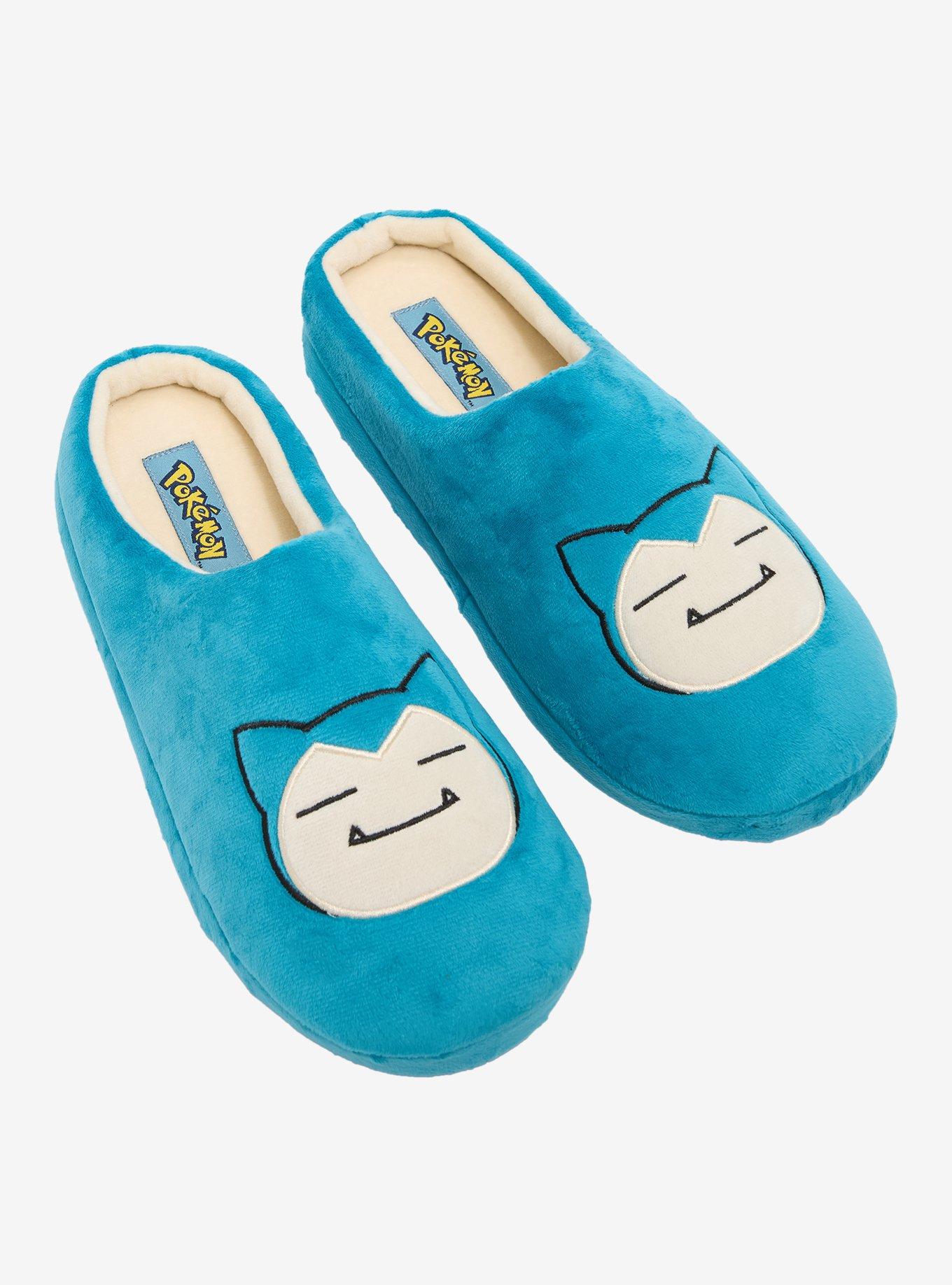 Pokémon Snorlax Embroidered Men's Slippers - BoxLunch Exclusive, , hi-res