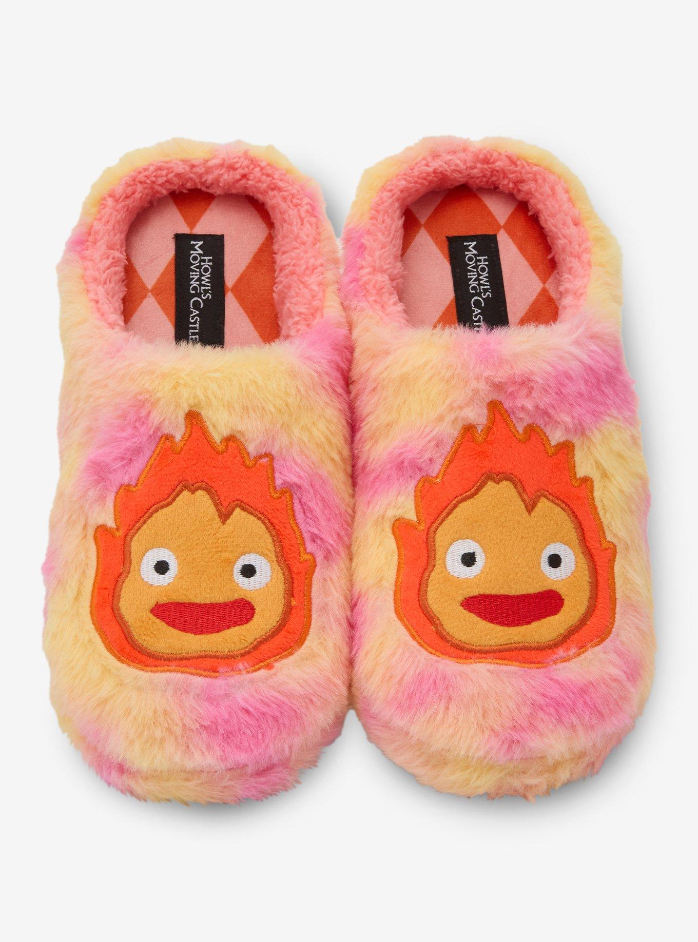 Studio Ghibli® Calcifer Faux Fur Men's Slippers - BoxLunch
