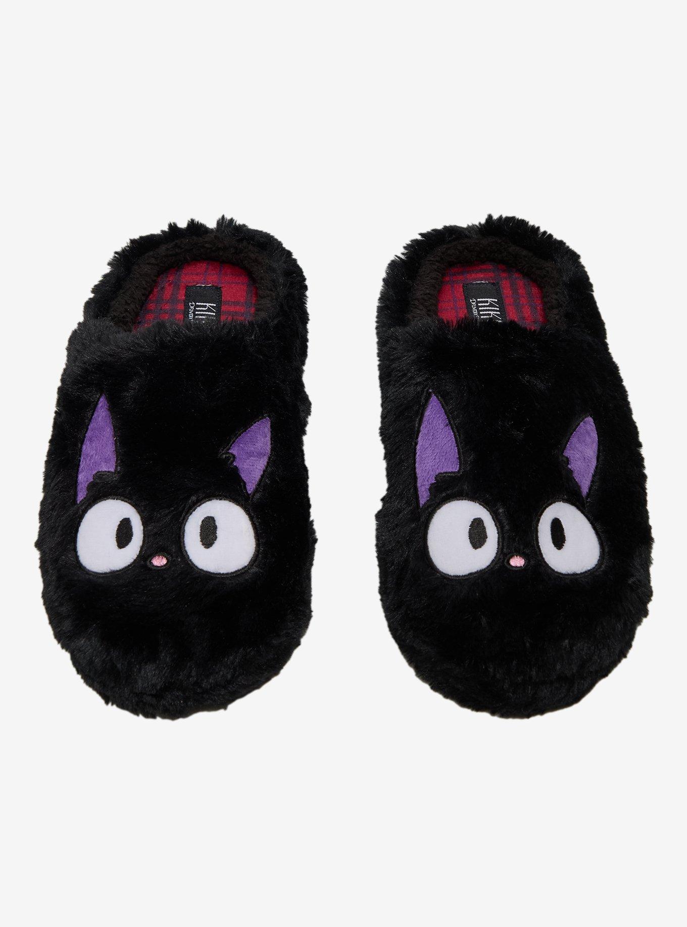 Studio Ghibli&reg; Kiki's Delivery Service Jiji Slippers &mdash; BoxLunch Exclusive, , hi-res