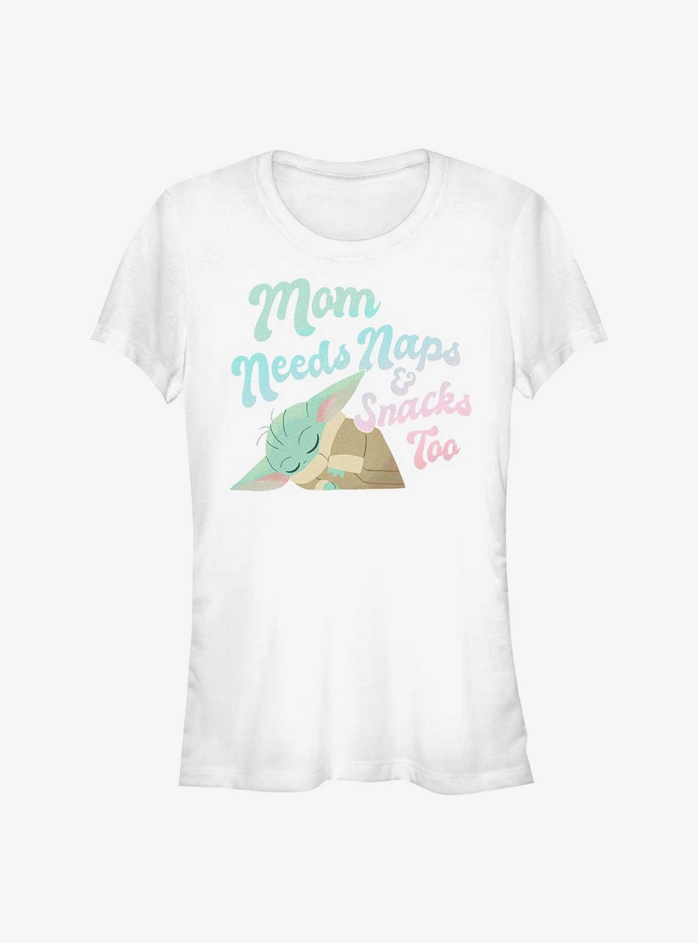 Star Wars The Mandalorian Mom Needs Naps And Snacks Girls T-Shirt, , hi-res