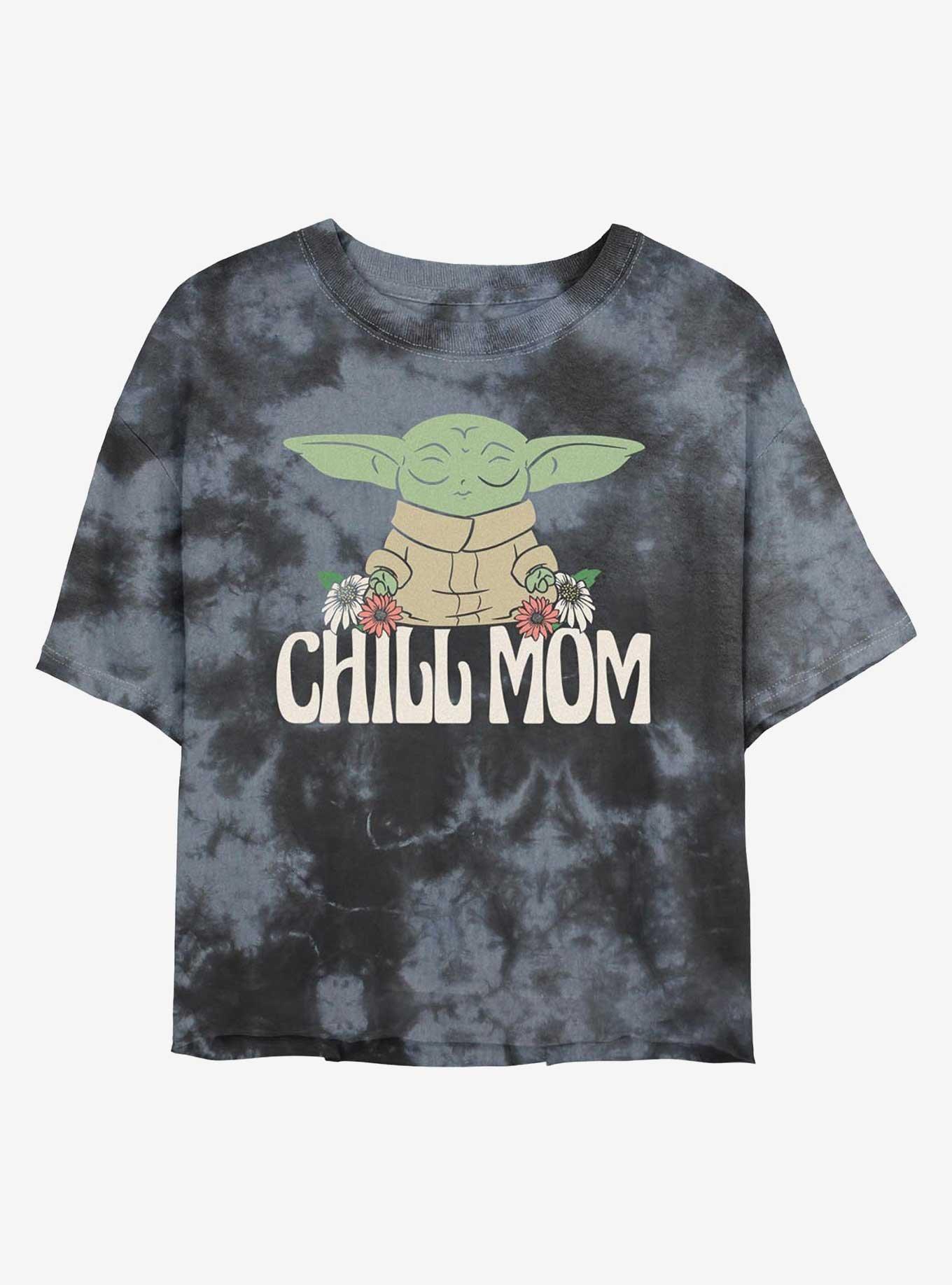 Star Wars Chill Mom Girls Tie-Dye Crop T-Shirt, , hi-res