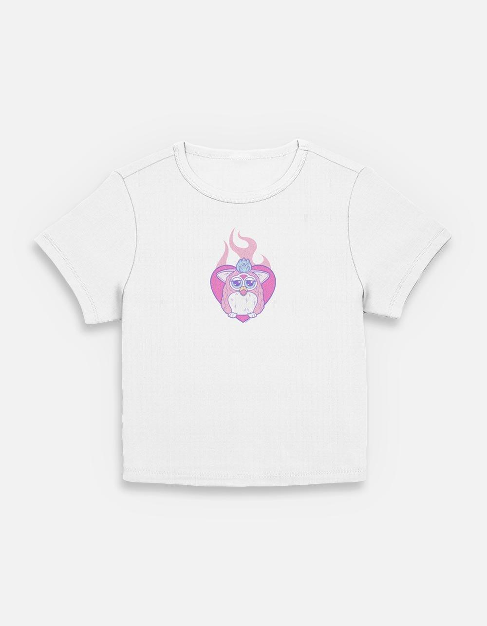 Furby Fire Heart Womens Baby T-Shirt,New Products : American Fashion Style Bags On Sale