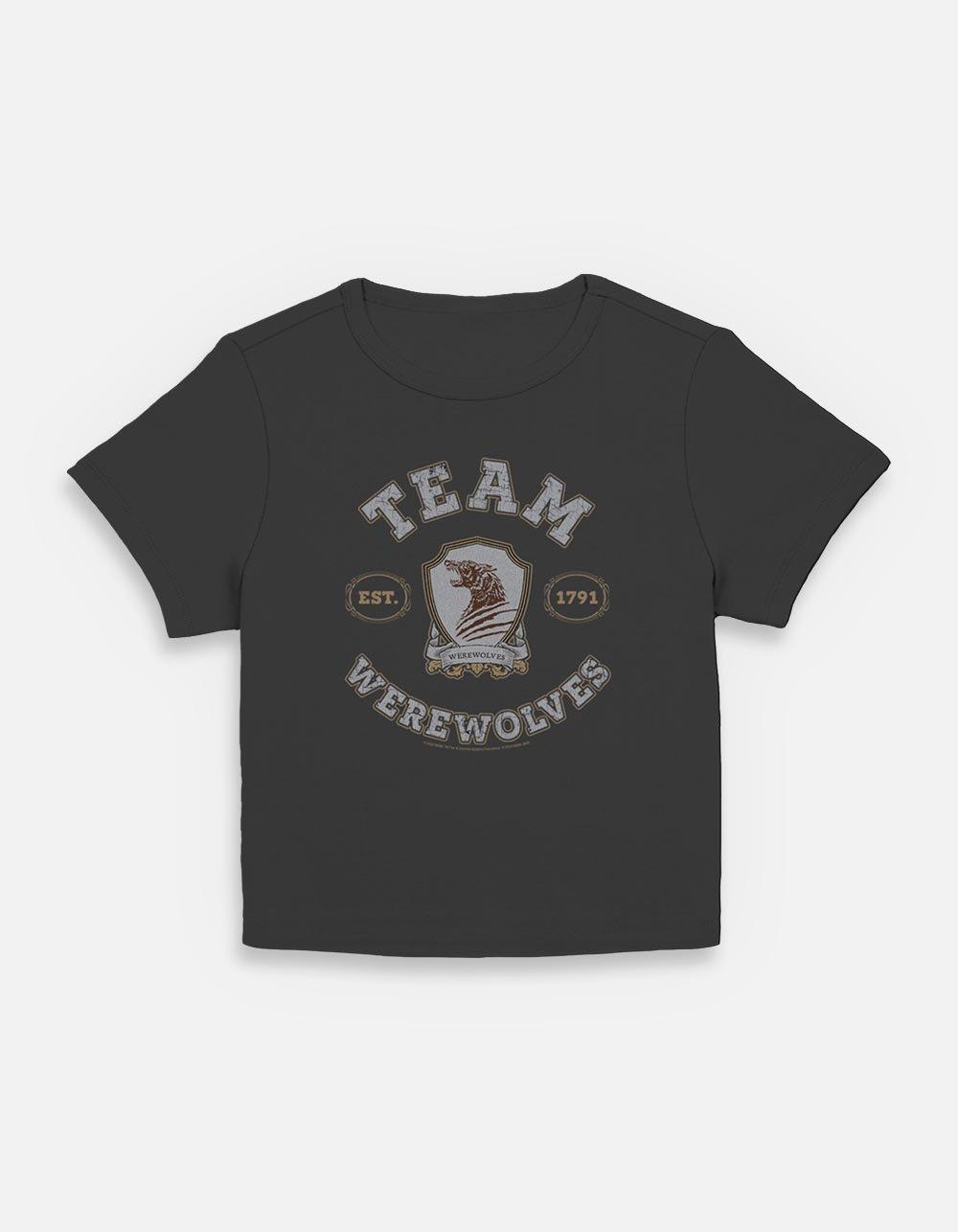 Wednesday Team Werewolves Womens Baby T-Shirt,New Products : American Fashion Style Bags On Sale
