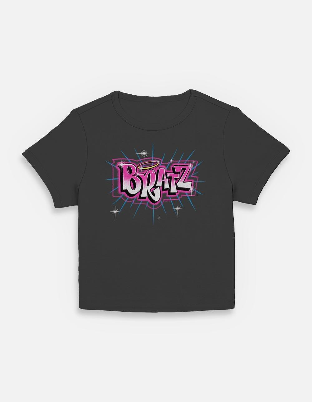 Bratz Logo Spray Paint Womens Baby T-Shirt,All Products : American Fashion Style Bags On Sale