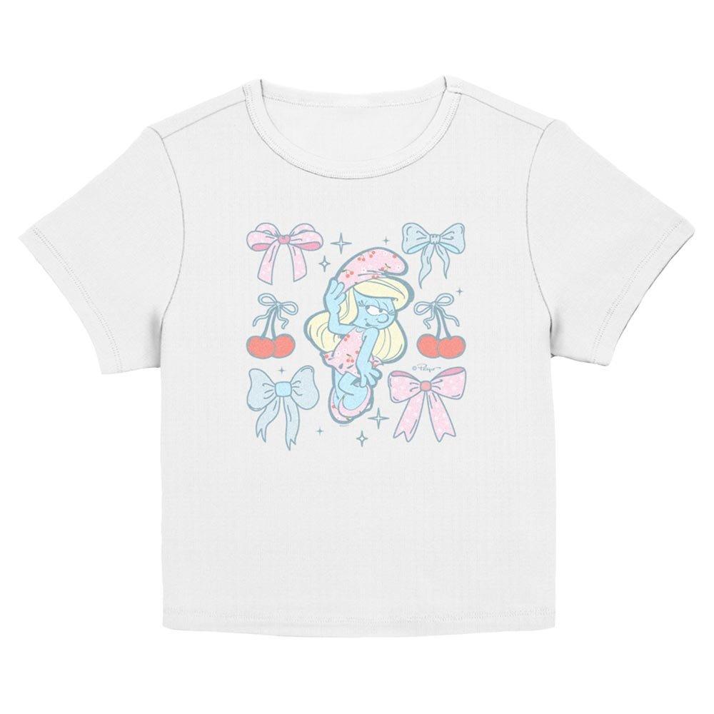 The Smurfs Bow Beauty Womens Baby T-Shirt, , hi-res