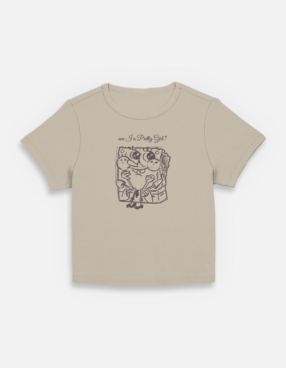 Spongebob Squarepants Pretty Girl Womens Baby T-Shirt, , hi-res