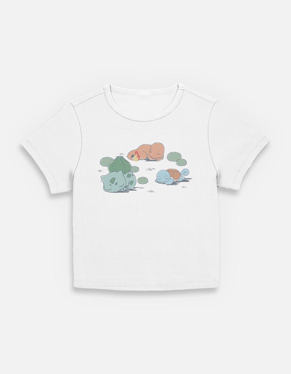 Pokemon Bulbasaur Charmander Squirtle Womens Baby T-Shirt, EGRET, hi-res