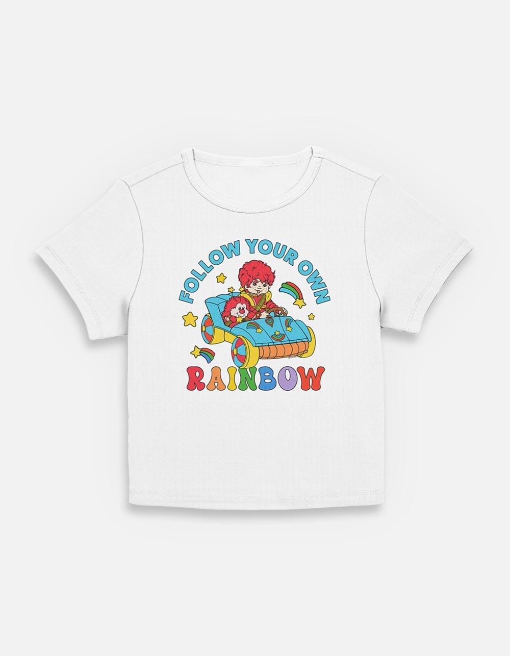 Rainbow Brite Follow Your Own Rainbow Womens Baby T-Shirt,New Products : American Fashion Style Bags On Sale
