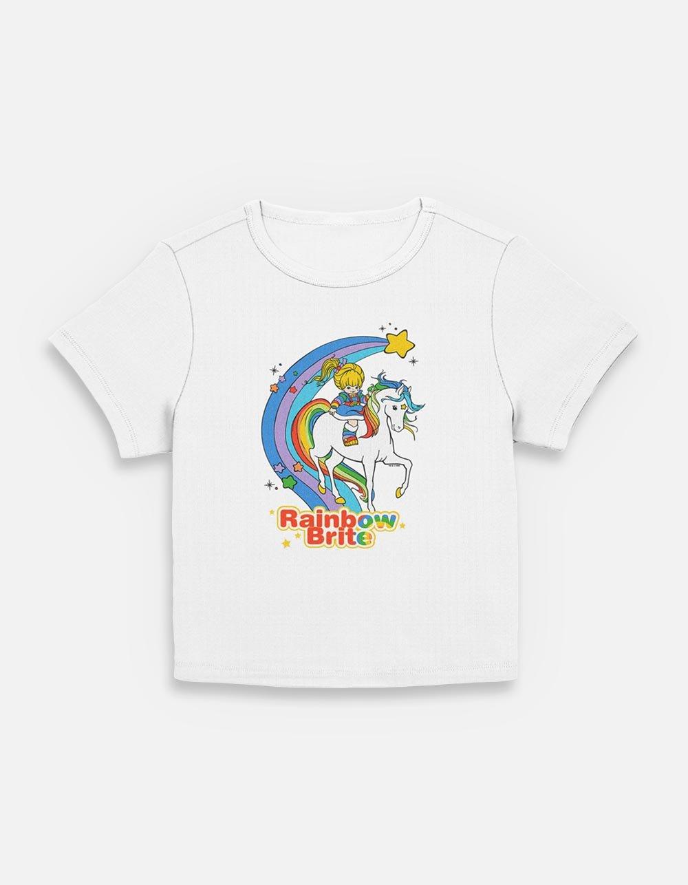Rainbow Brite Horse Rainbow Womens Baby T-Shirt,New Products : American Fashion Style Bags On Sale