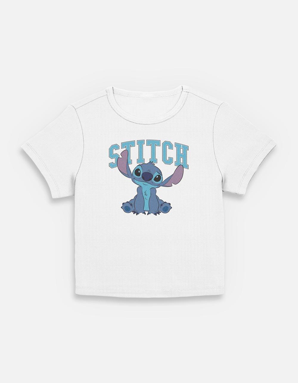 Disney Lilo & Stitch Happy Stitch Sits Womens Baby T-Shirt,New Products : American Fashion Style Bags On Sale