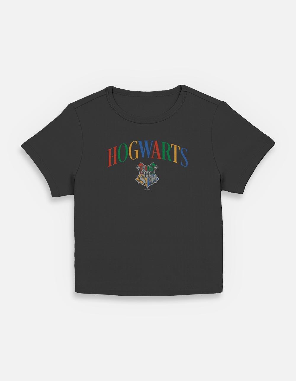 Harry Potter Hogwarts Womens Baby T-Shirt, BLACK, hi-res