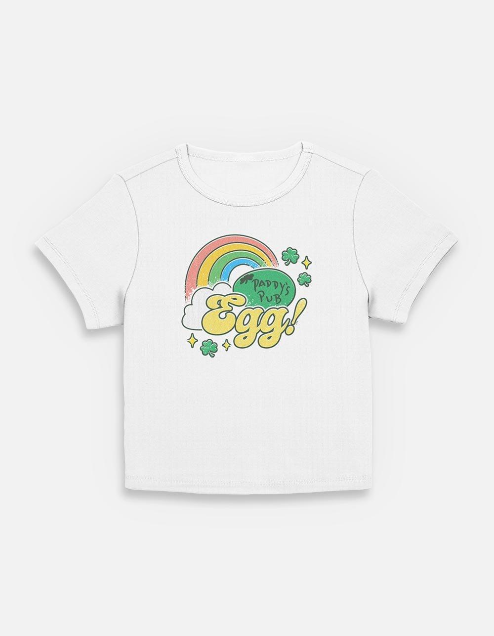 It's Always Sunny In Philadelphia Paddy's Pub Egg! Womens Baby T-Shirt, EGRET, hi-res