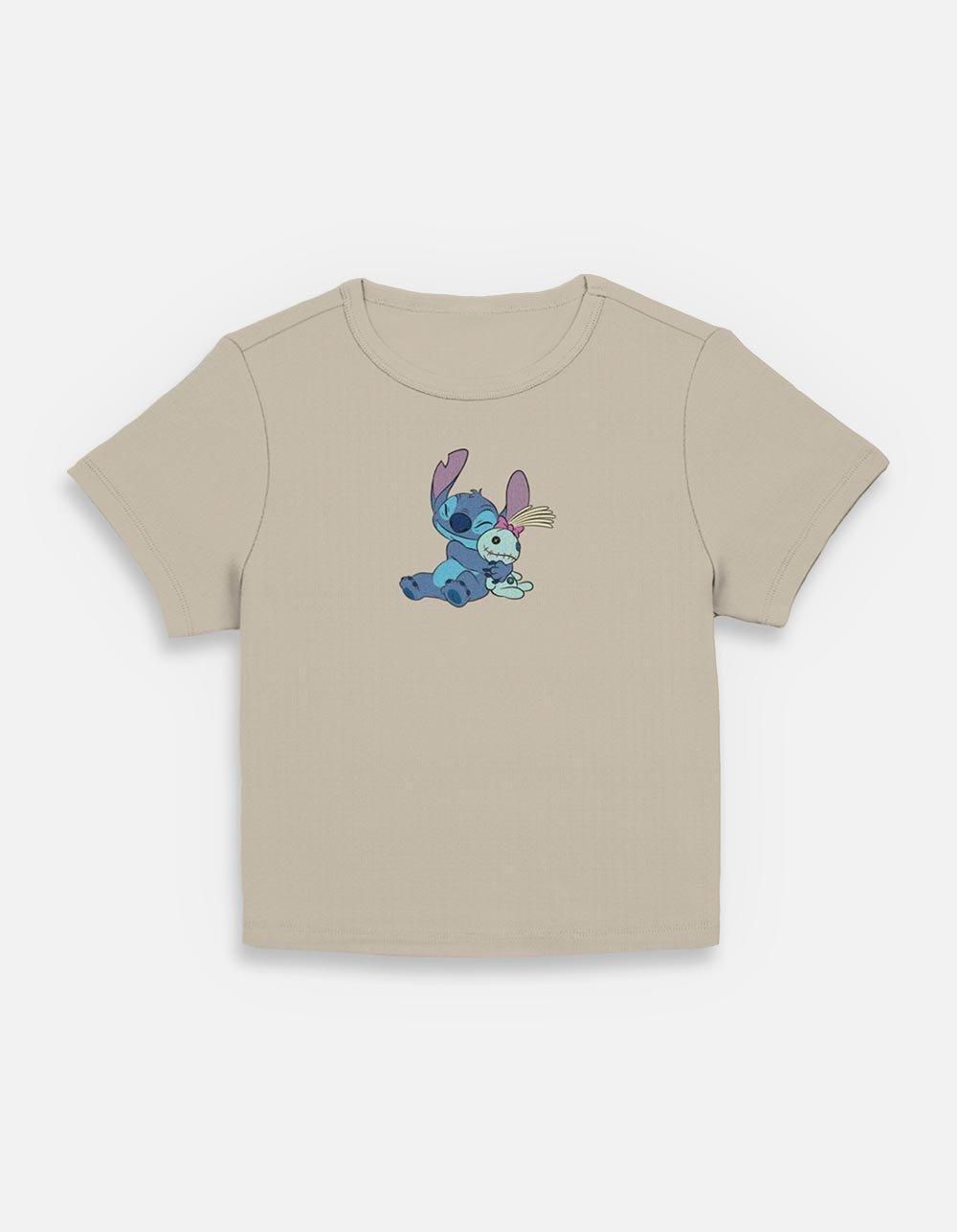 Disney Lilo & Stitch Hugging Scrump Womens Baby T-Shirt,New Products : American Fashion Style Bags On Sale