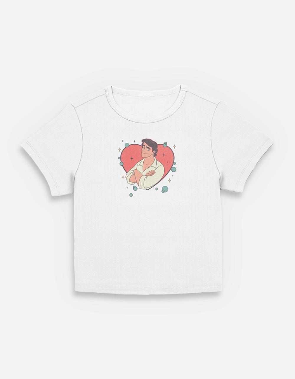 Disney Princesses Prince Eric Heart Lockup Womens Baby T-Shirt,New Products : American Fashion Style Bags On Sale