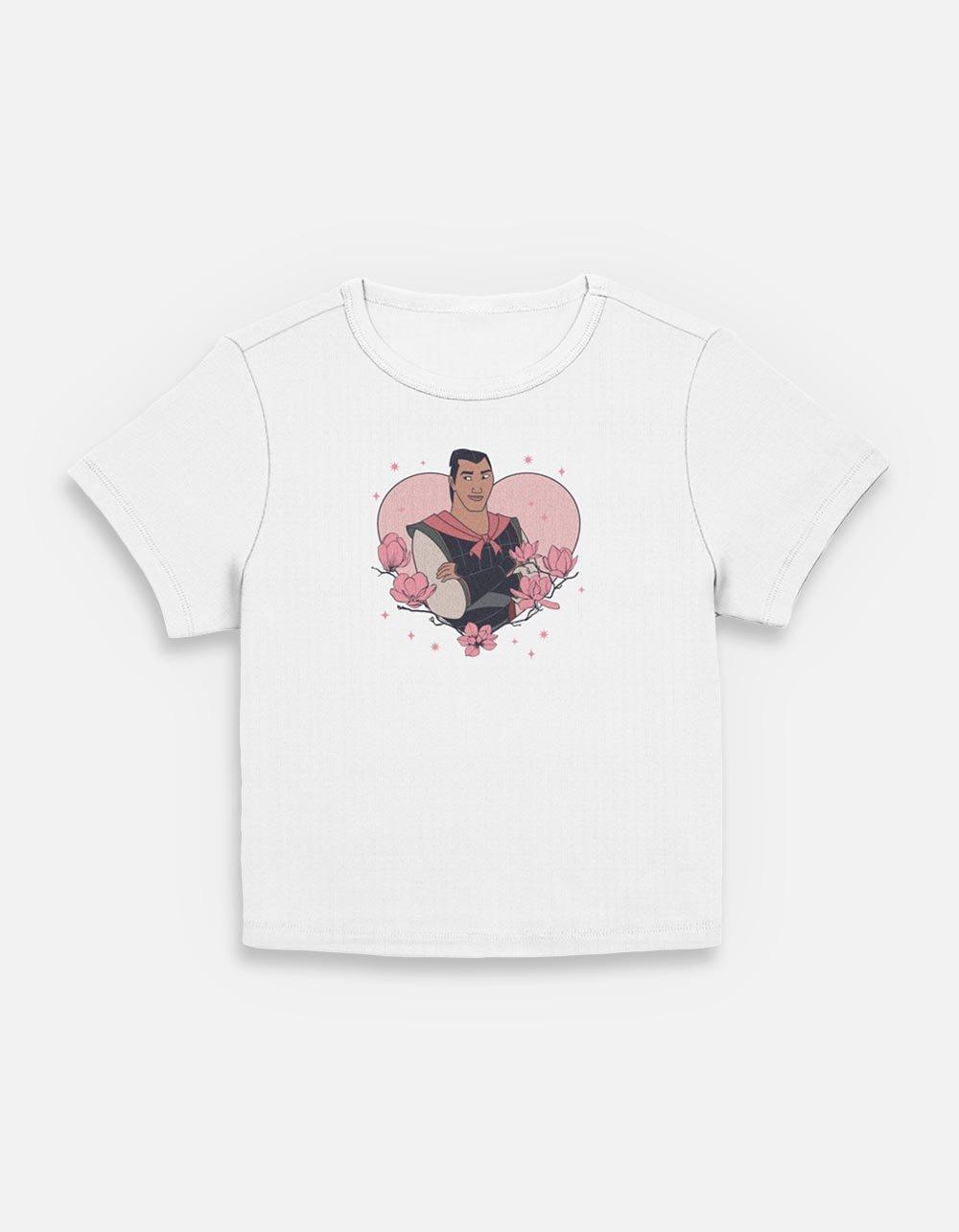 Disney Princesses Li Shang Heart Lockup Womens Baby T-Shirt,New Products : American Fashion Style Bags On Sale