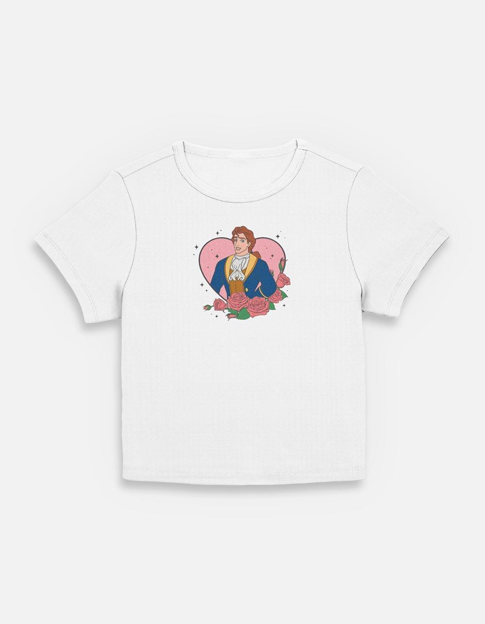 Disney Princesses Prince Adam Heart Lockup Womens Baby T-Shirt,New Products : American Fashion Style Bags On Sale