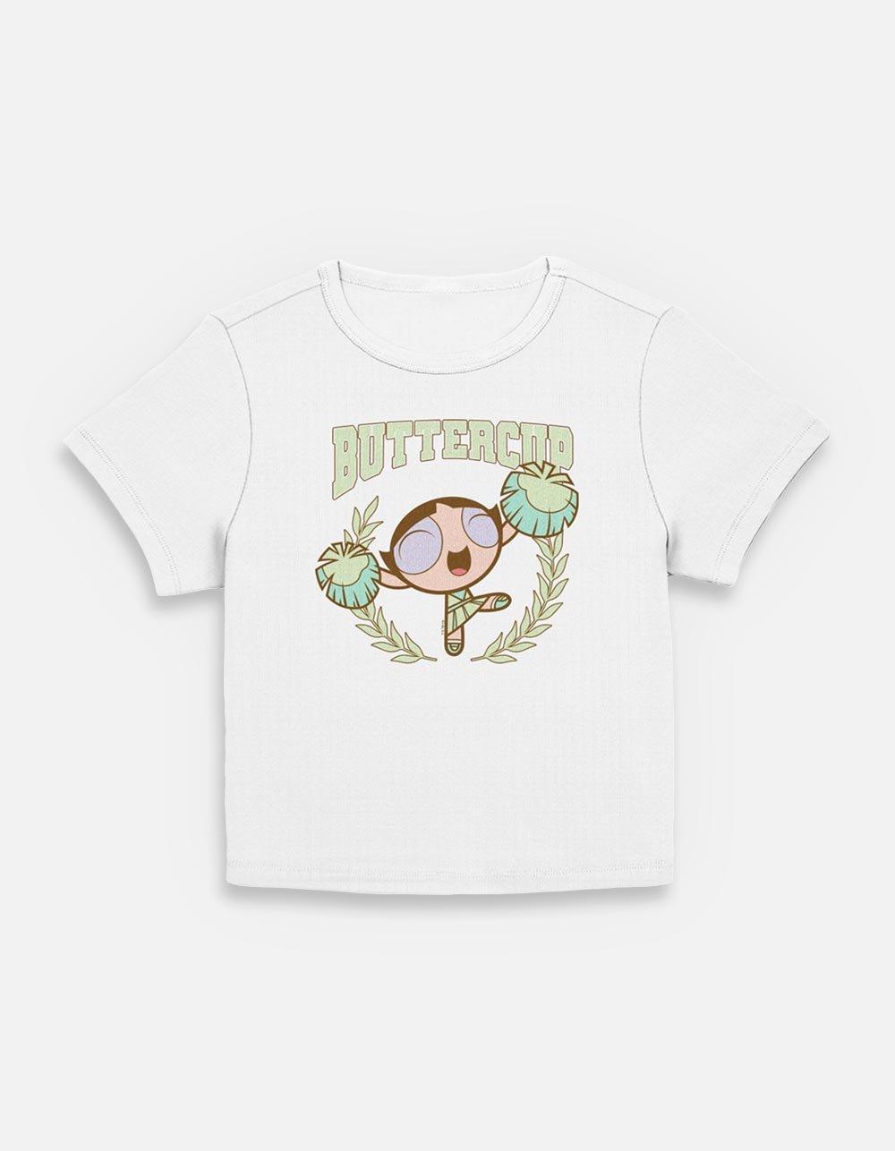 The Powerpuff Girls Buttercup Collegiate Womens Baby T-Shirt Tees