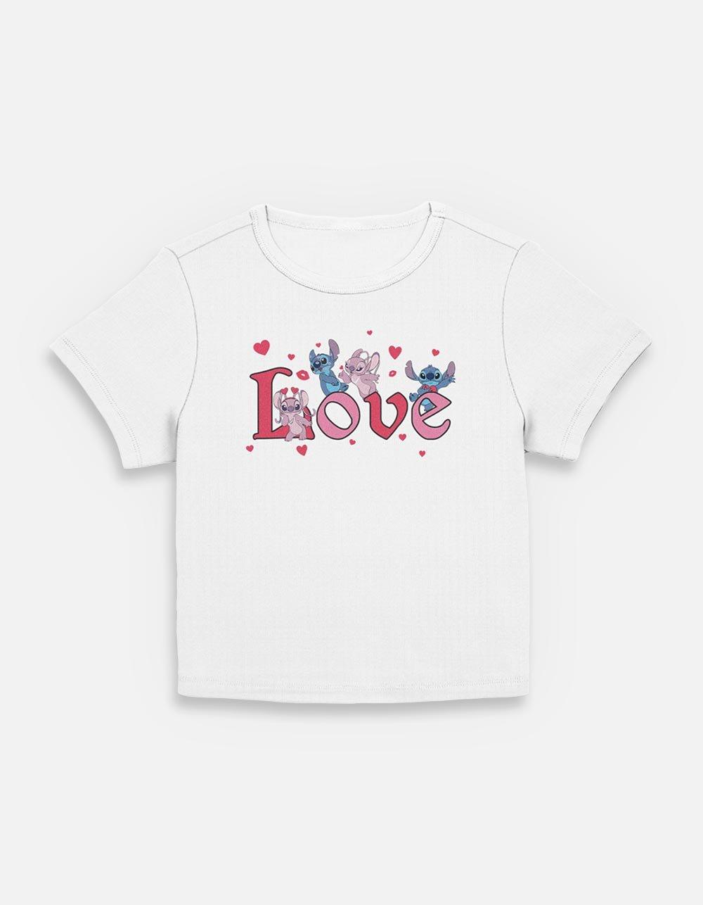 Disney Lilo & Stitch Angel Love Womens Baby T-Shirt, EGRET, hi-res