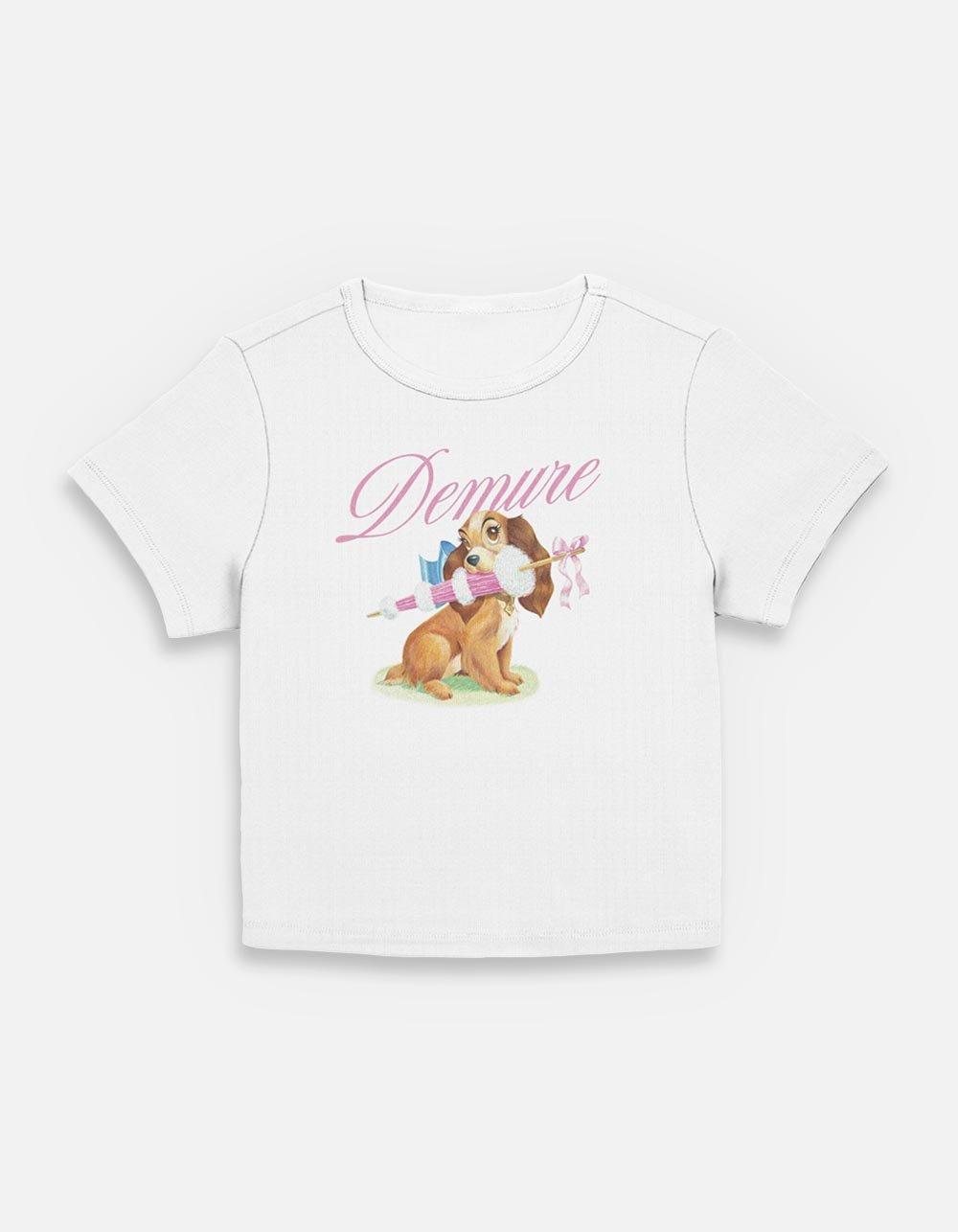 Disney Lady and the Tramp Demure Womens Baby T-Shirt,New Products : American Fashion Style Bags On Sale
