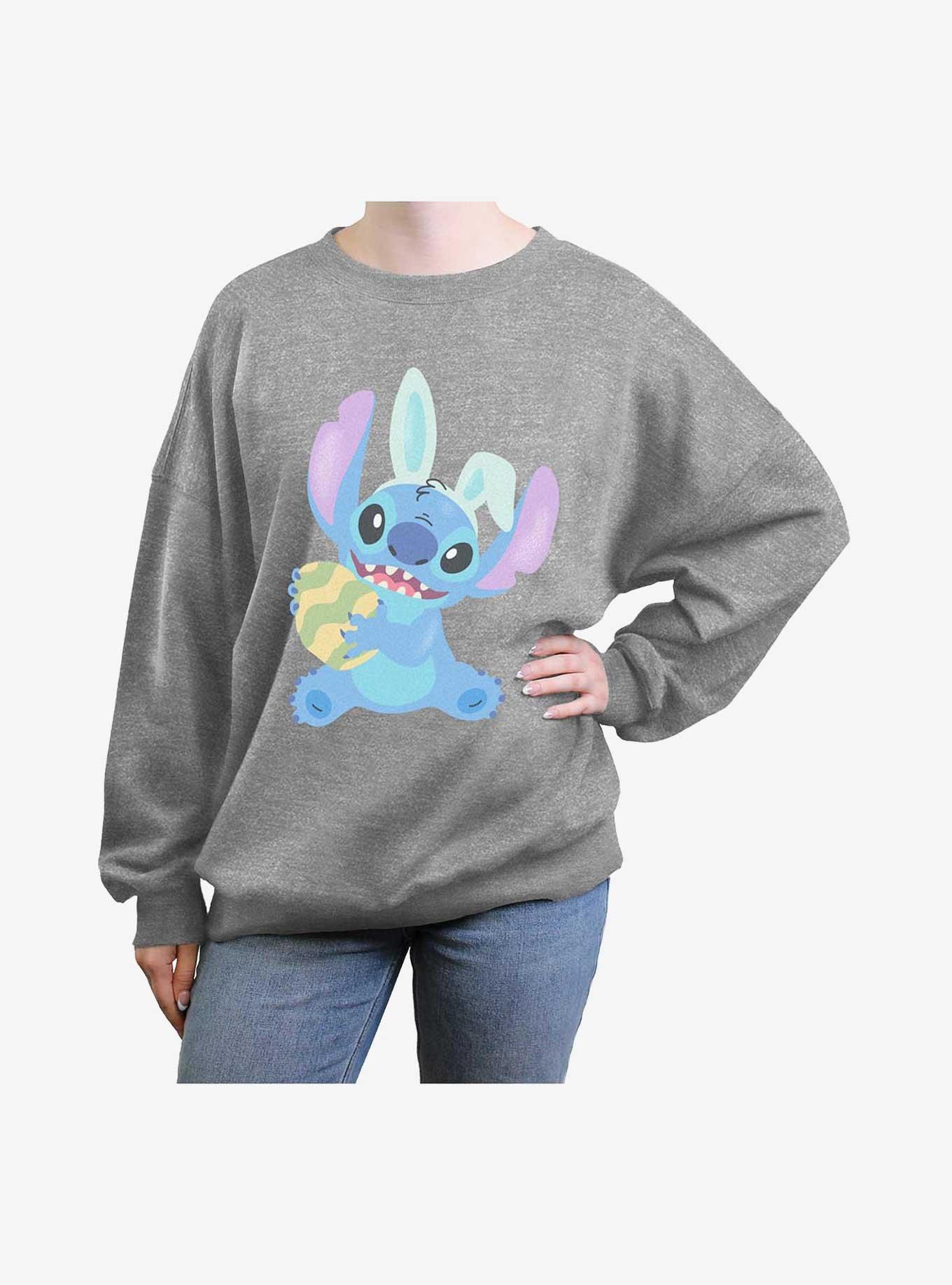 Disney Lilo & Stitch Easter Egg Stitch Girls Oversized Sweatshirt, , hi-res
