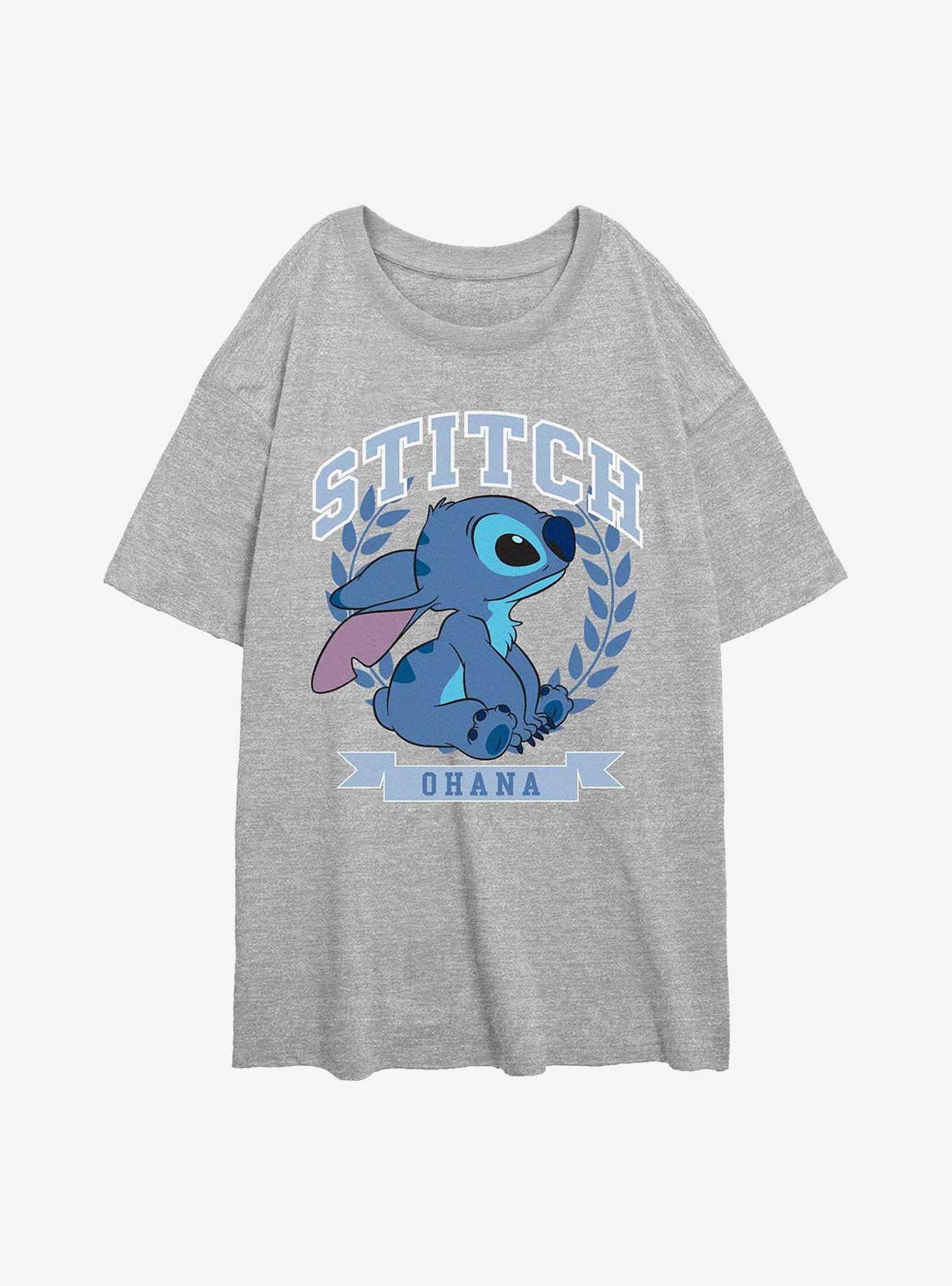 Disney Lilo & Stitch Athletic Stitch Girls Oversized T-Shirt, , hi-res
