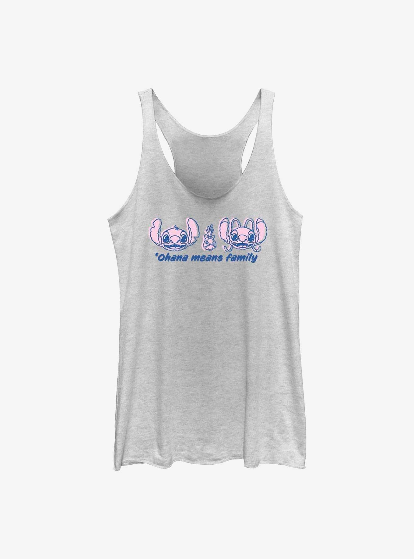 Disney Lilo & Stitch Ohana Means Family Quote Girls Tank, , hi-res