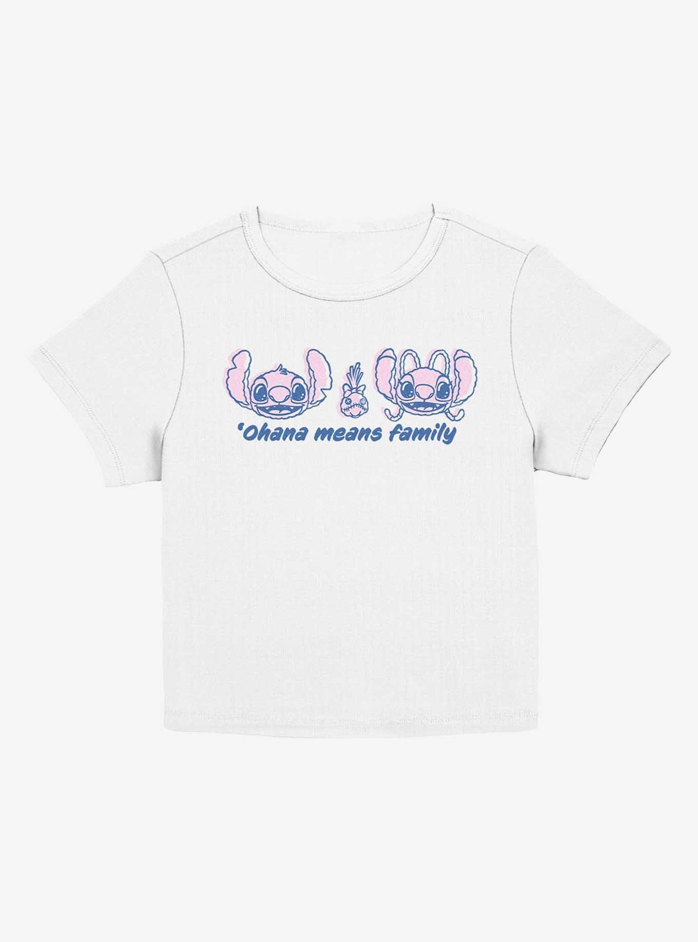 Disney Lilo & Stitch Ohana Means Family Quote Girls Baby T-Shirt, EGRET, hi-res