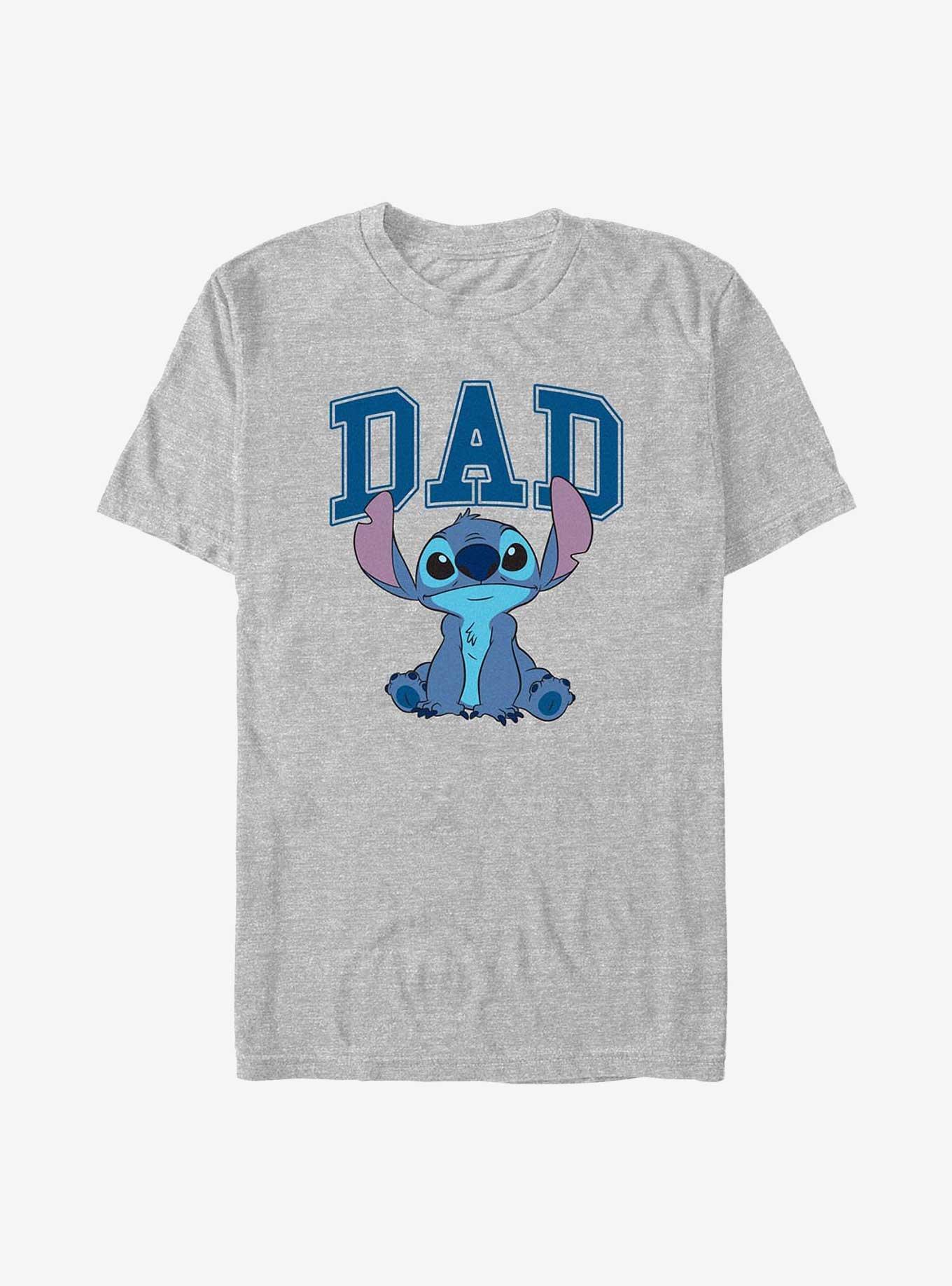 Disney Lilo & Stitch Dad Collegiate T-Shirt - GREY | Hot Topic