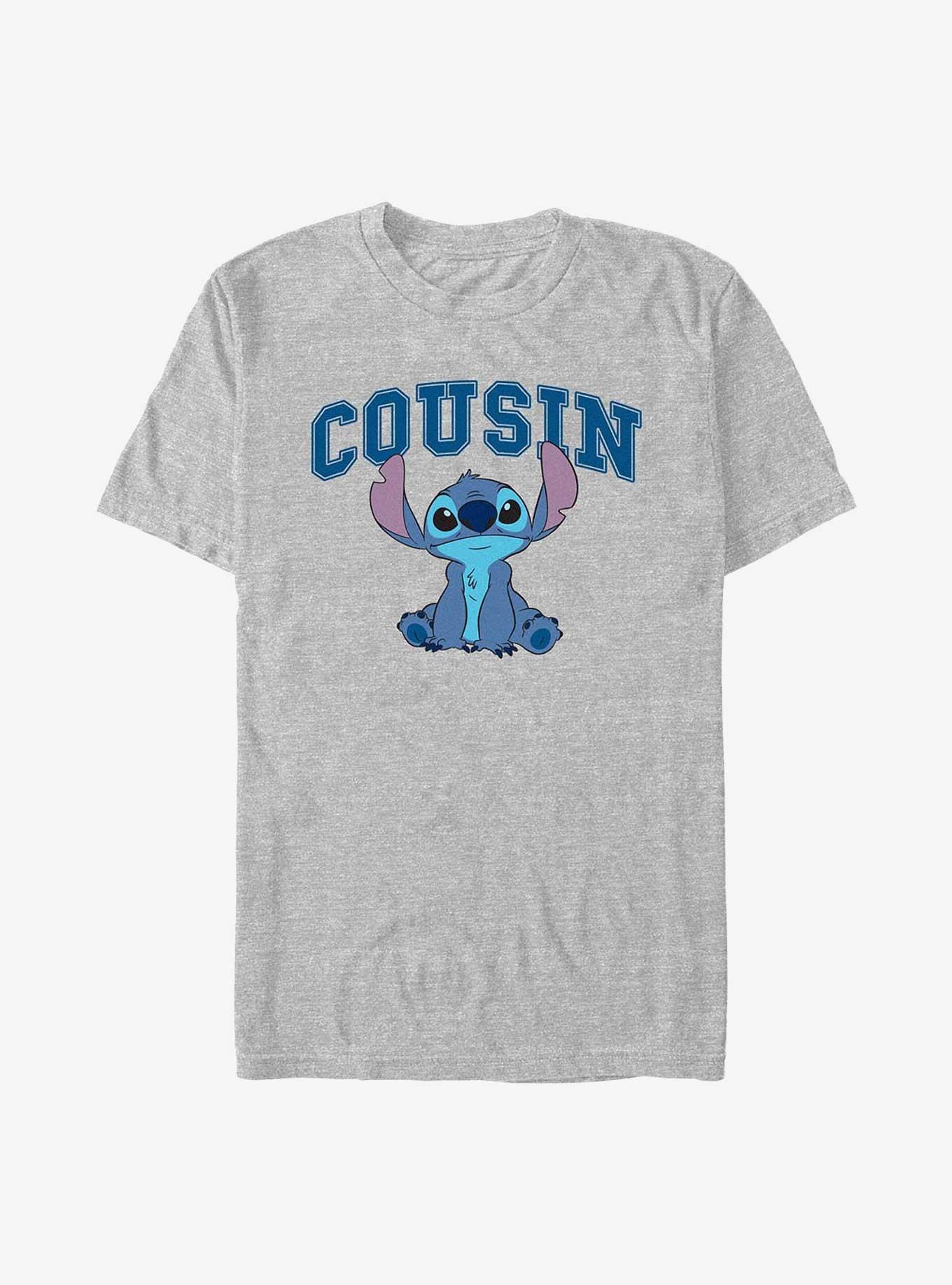 Disney Lilo & Stitch Cousin Collegiate T-Shirt, ATH HTR, hi-res