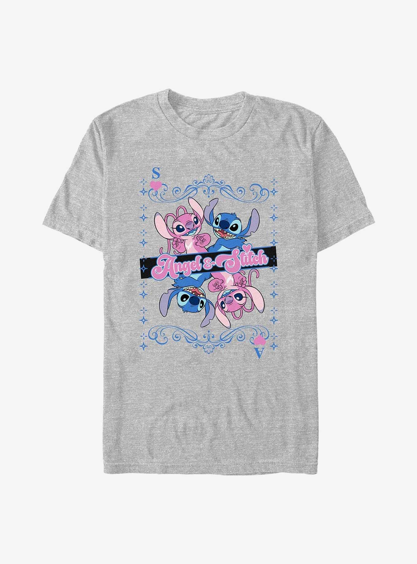 Disney Lilo & Stitch Angel And Stitch Card T-Shirt
