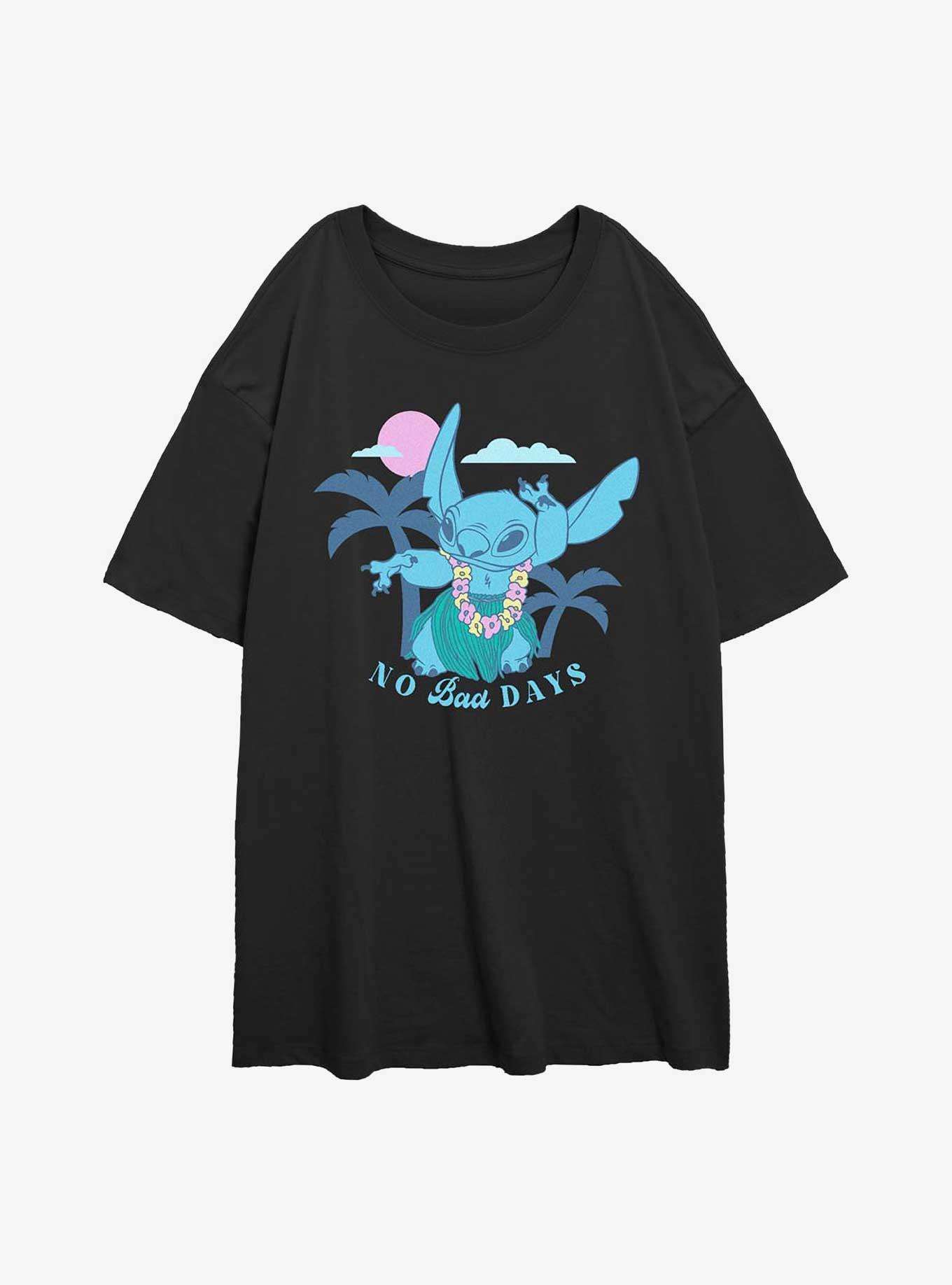 Disney Lilo & Stitch Tropical No Bad Days Girls Oversized T-Shirt, , hi-res