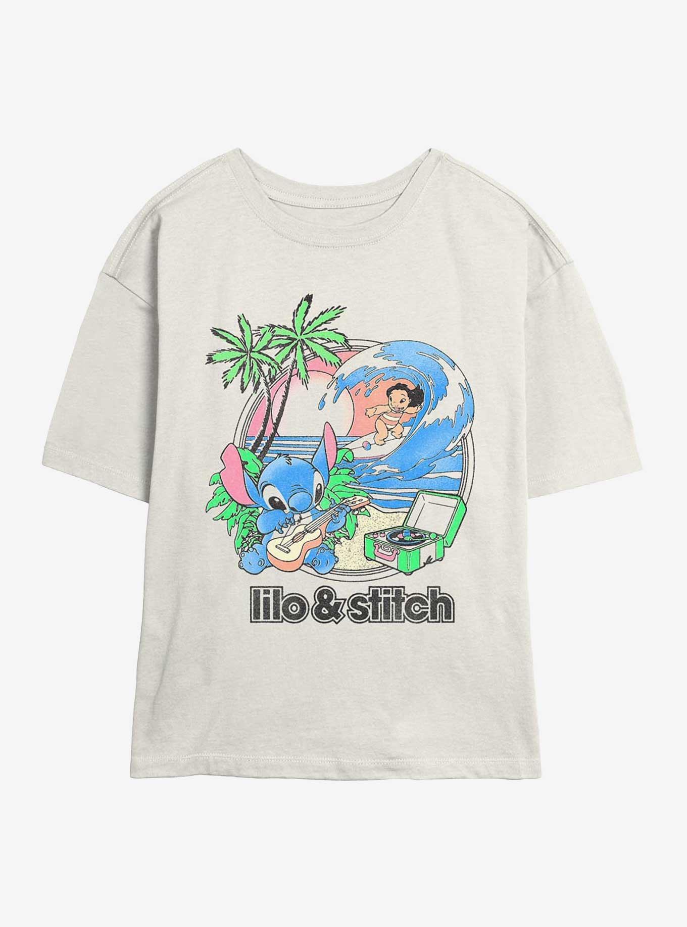 Disney Lilo & Stitch Beach Duo Girls Skimmer T-Shirt, EGRET, hi-res