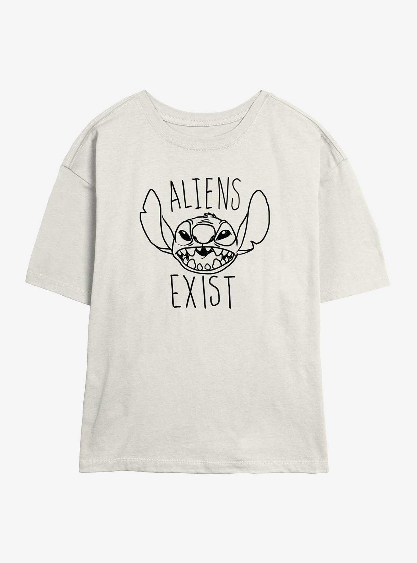 Disney Lilo & Stitch Aliens Exist Girls Skimmer T-Shirt, , hi-res