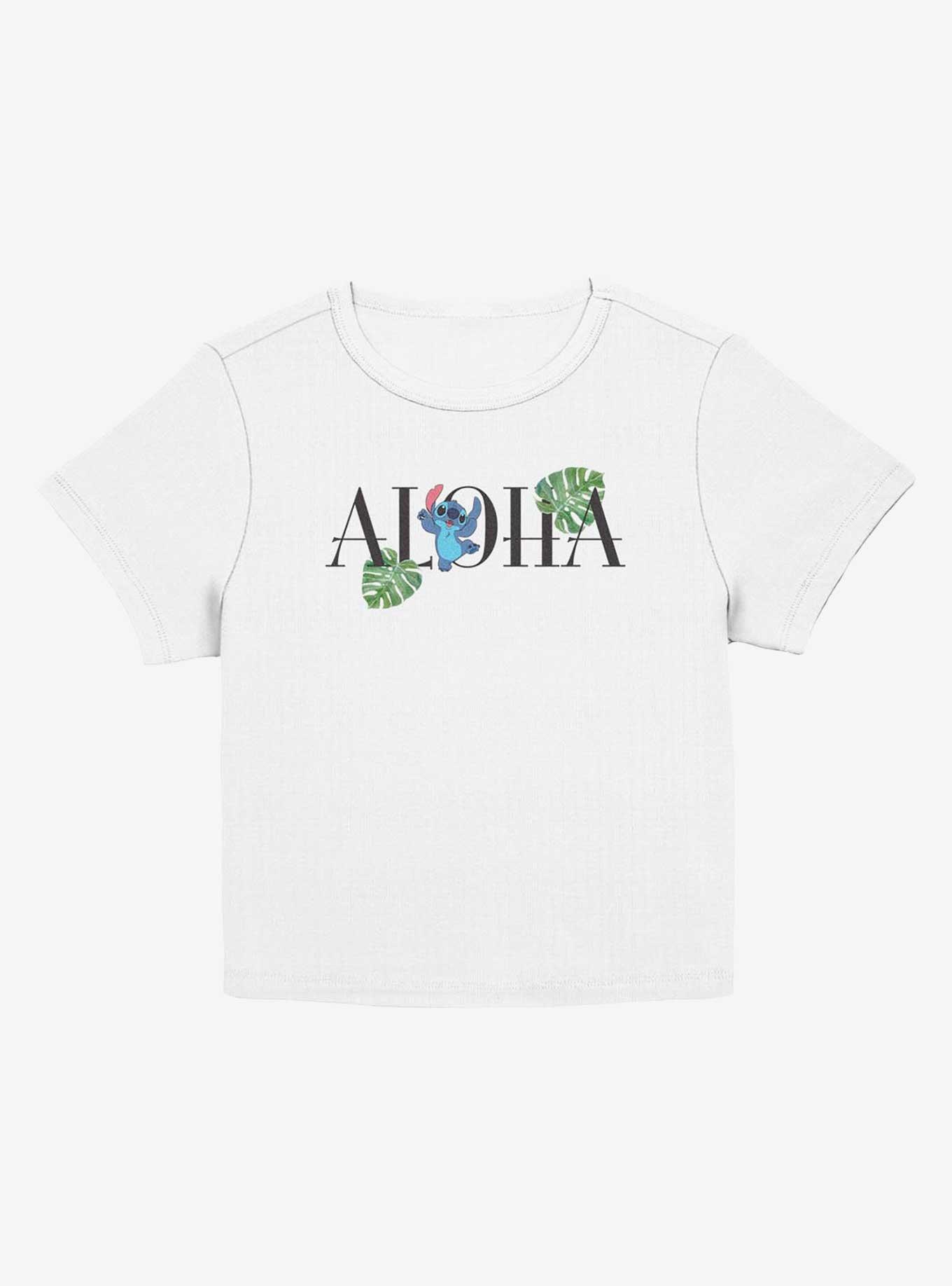 Disney Lilo & Stitch Aloha Leaves Girls Baby T-Shirt, EGRET, hi-res