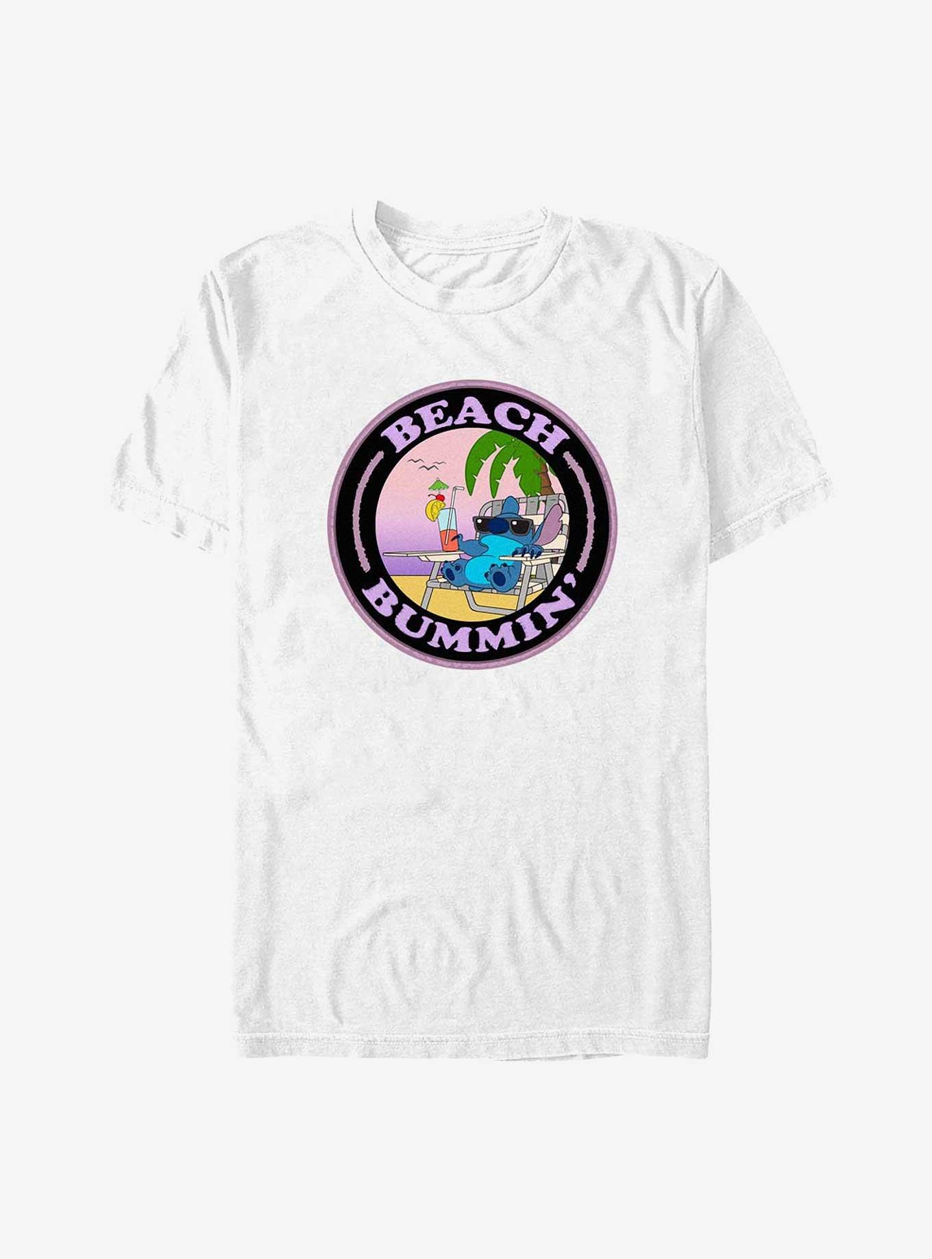 Disney Lilo & Stitch Beach Bummin' T-Shirt, WHITE, hi-res