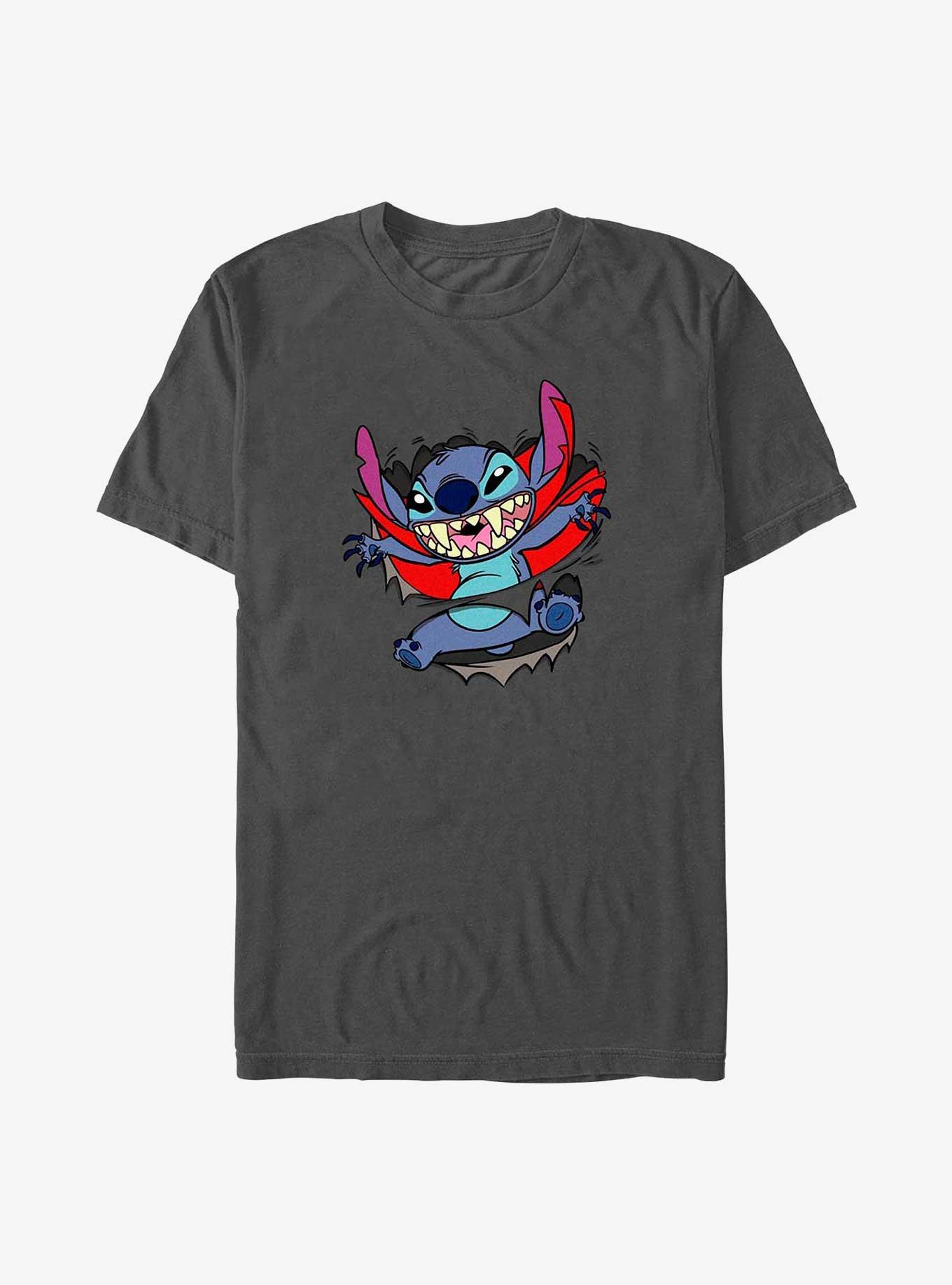 Disney Lilo & Stitch Rip Through T-Shirt, CHARCOAL, hi-res