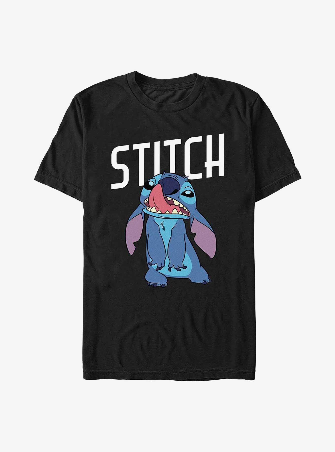 Disney Lilo & Stitch Silly Face T-Shirt, BLACK, hi-res