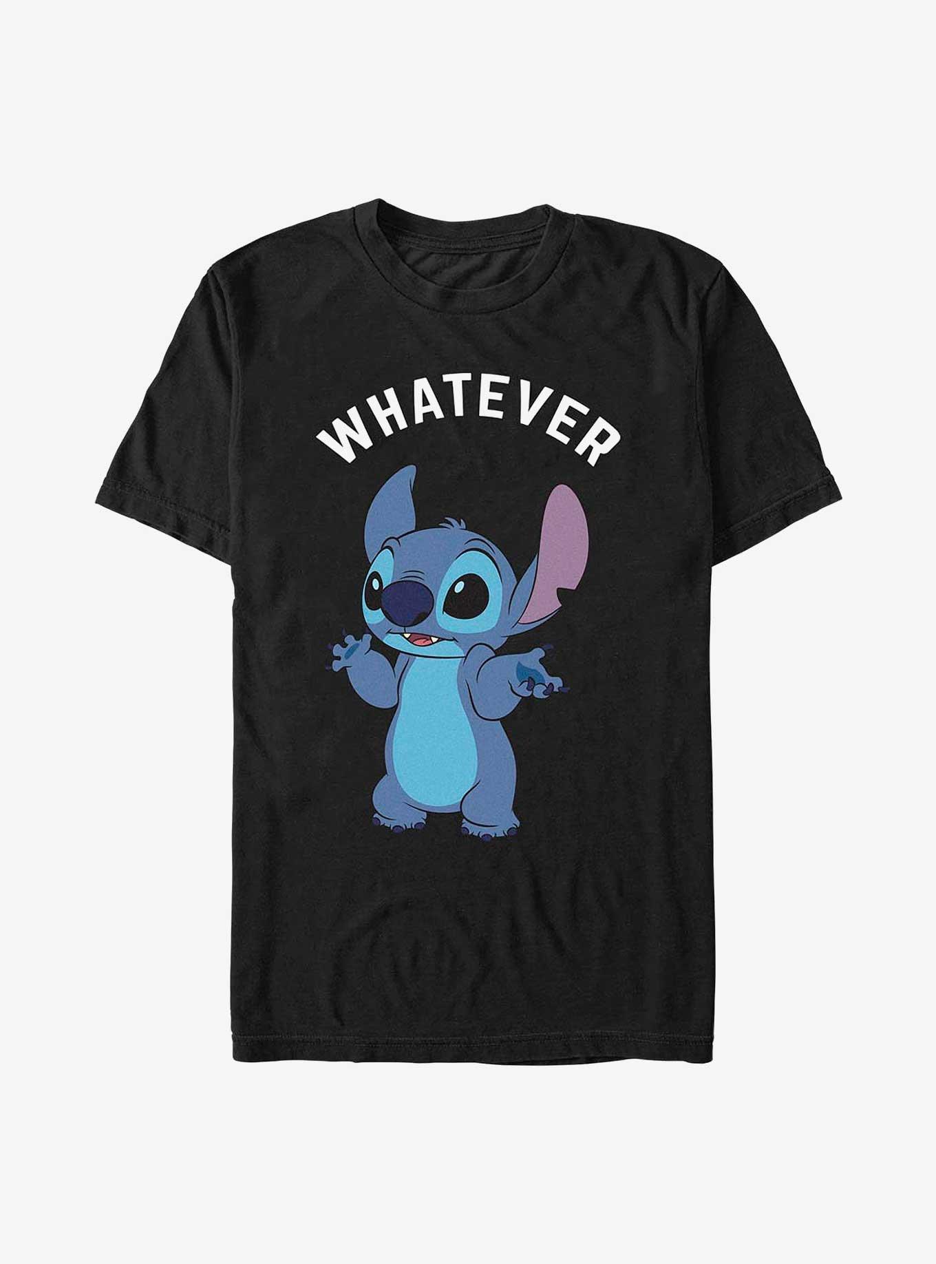 Disney Lilo & Stitch Says Whatever T-Shirt, BLACK, hi-res