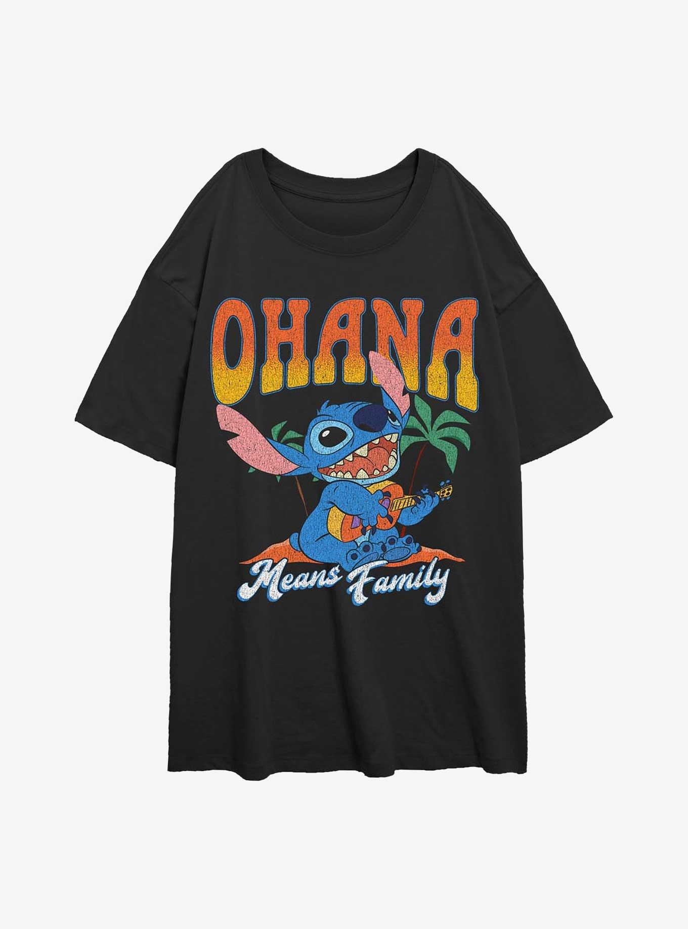 Disney Lilo & Stitch Ohana Girls Oversized T-Shirt, , hi-res