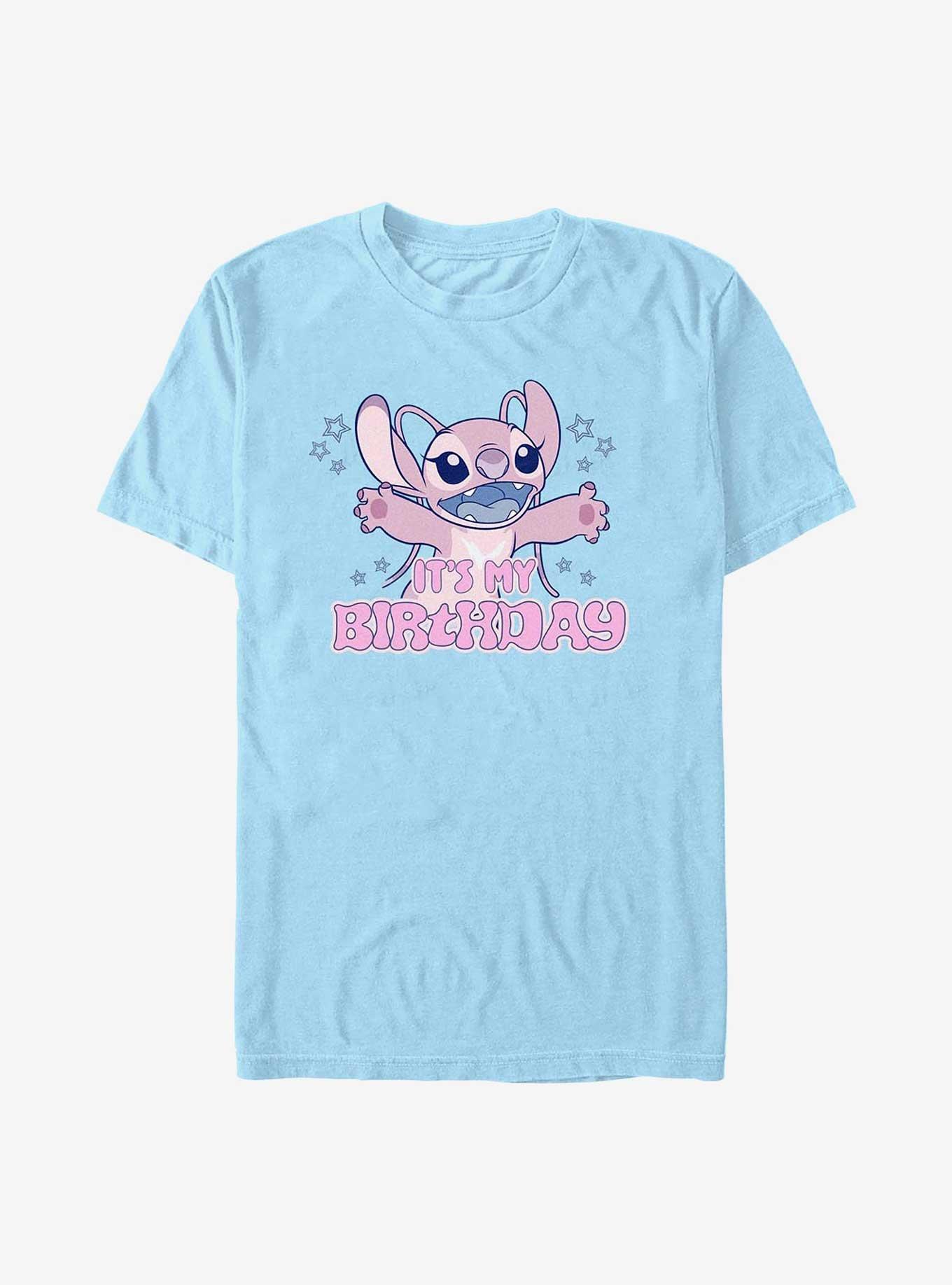 Disney Lilo & Stitch Angel It's My Birthday T-Shirt, , hi-res