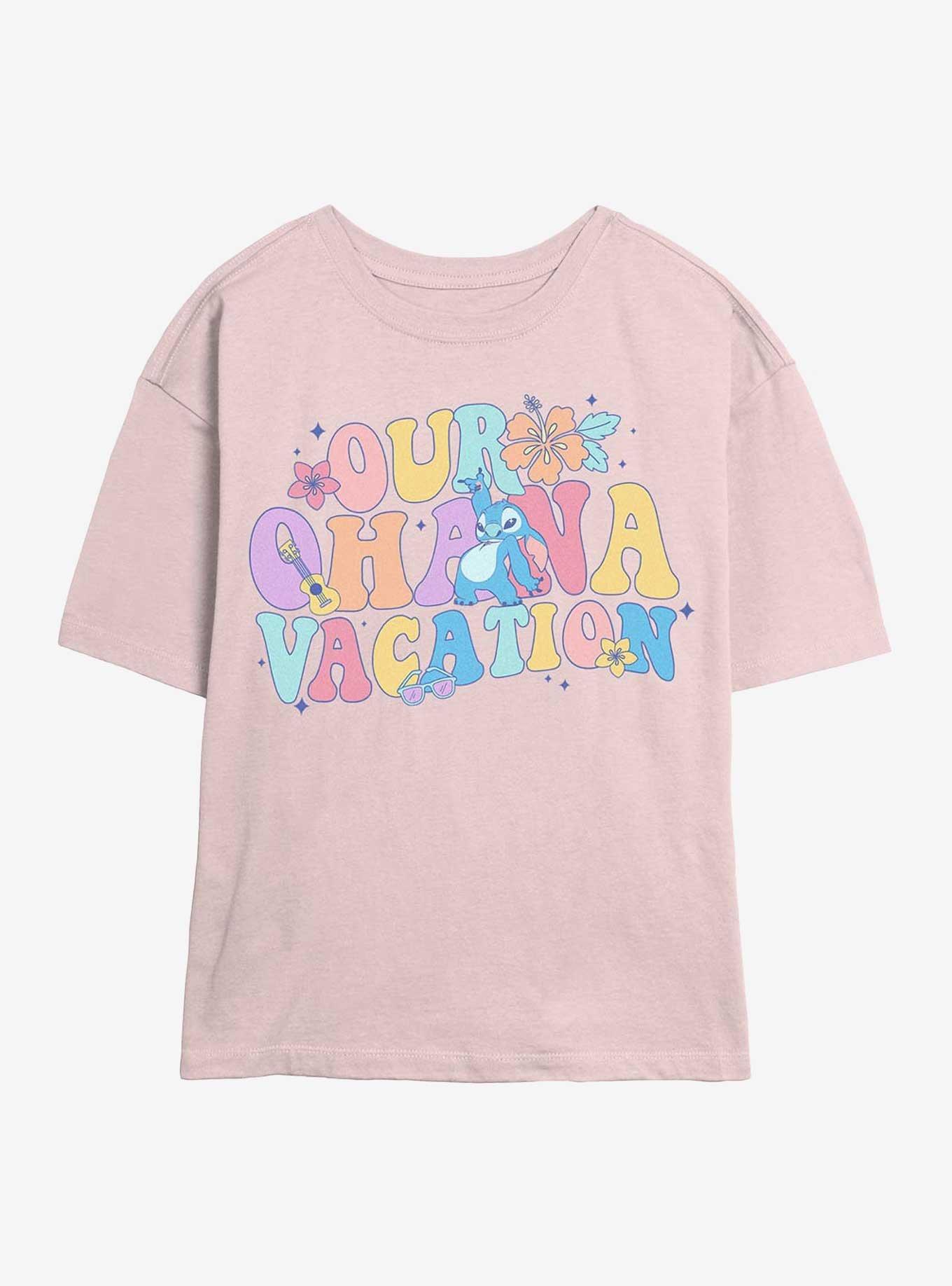 Disney Lilo & Stitch Ohana Vacation Girls Skimmer T-Shirt, , hi-res