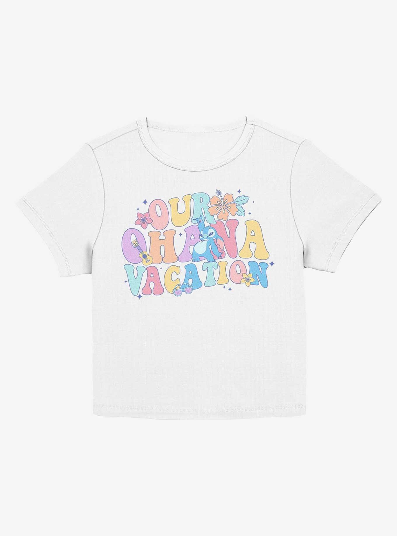 Disney Lilo & Stitch Ohana Vacation Girls Baby T-Shirt, EGRET, hi-res