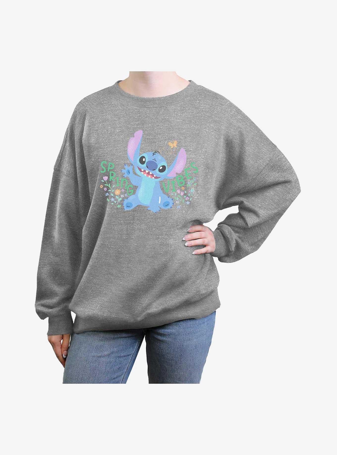 Disney Lilo & Stitch Spring Vibes Girls Oversized Sweatshirt, , hi-res