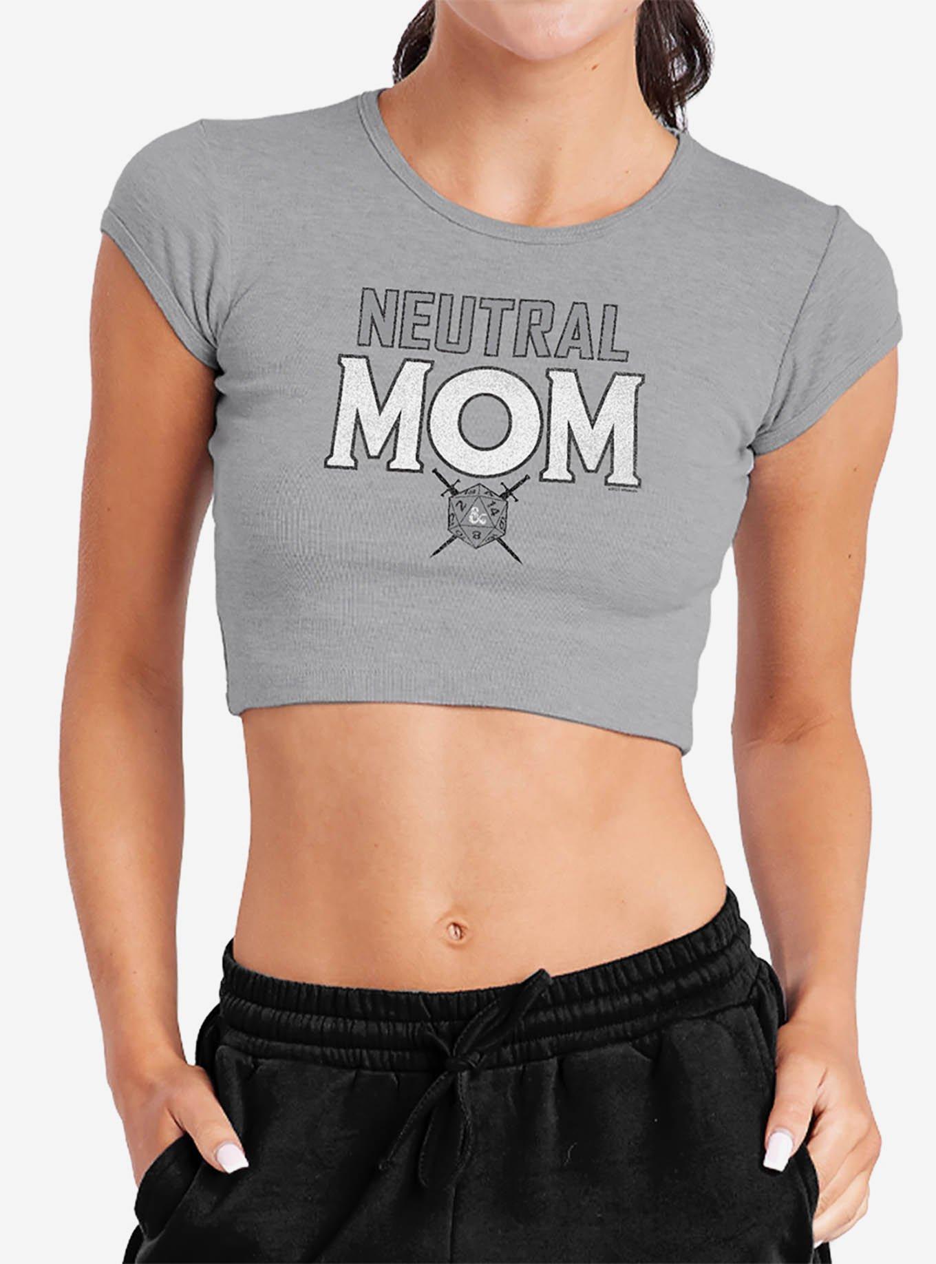 Dungeons & Dragons Neutral Mom Cap Sleeve Baby Rib Girls Crop Top, , hi-res