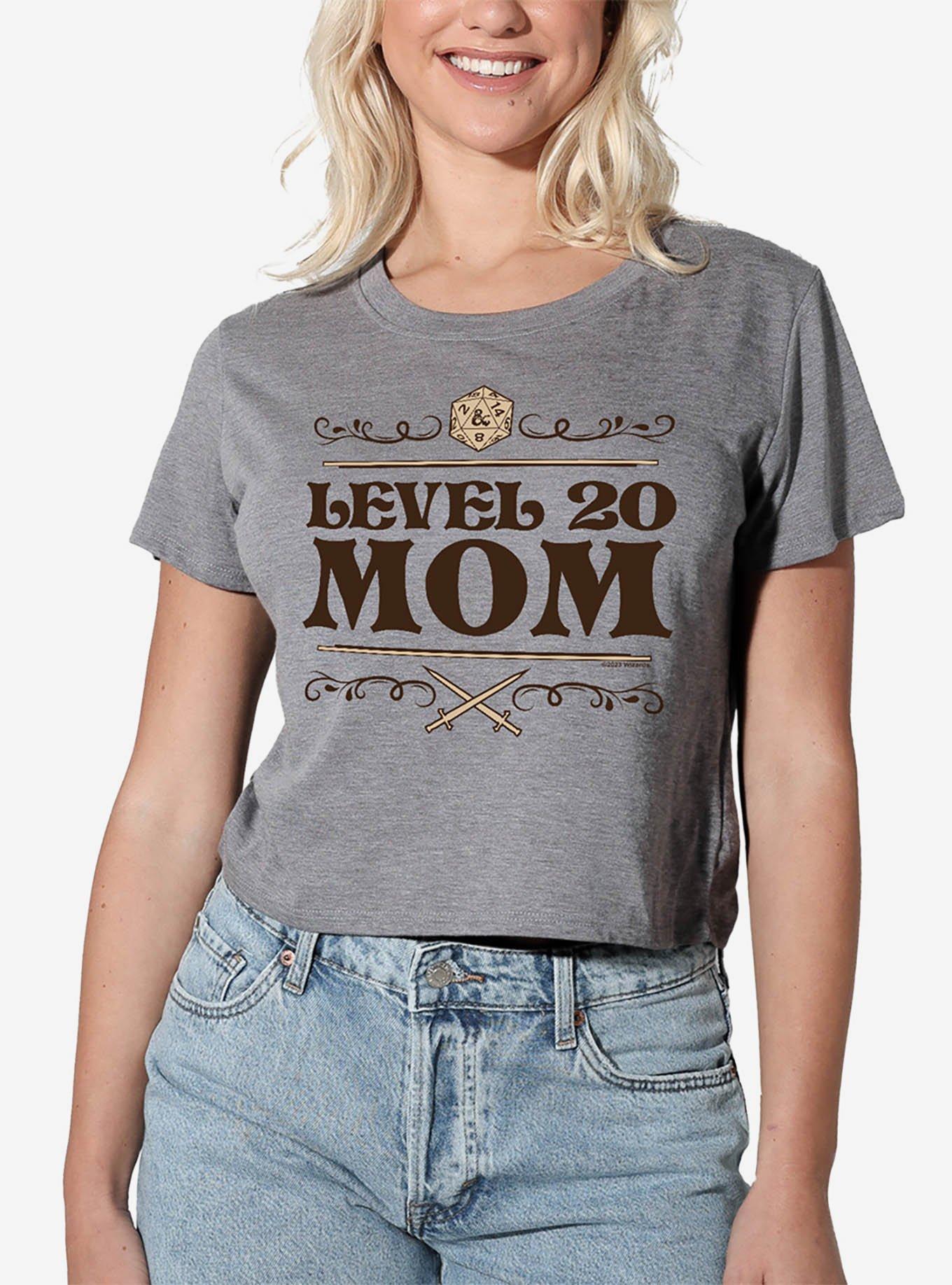 Dungeons & Dragons Level 20 Mom Women's Crop Top T-Shirt, , hi-res