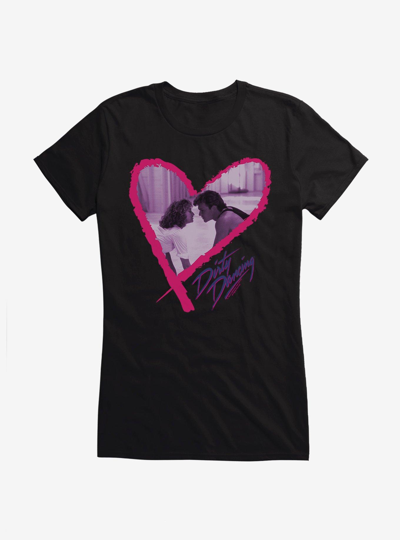 Dirty Dancing Johnny And Baby Heart Girls T-Shirt, , hi-res